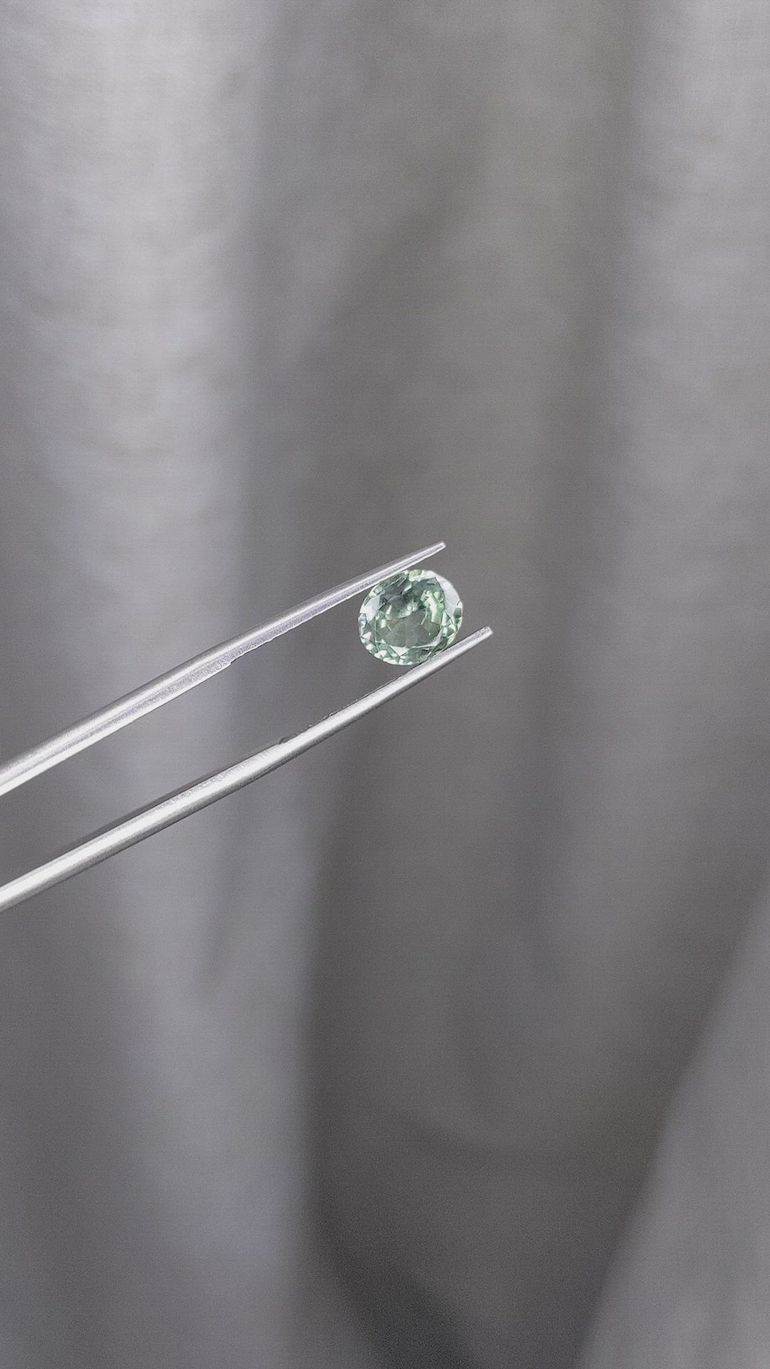 1.65 Ct. Green Sapphire from Montana Size Video