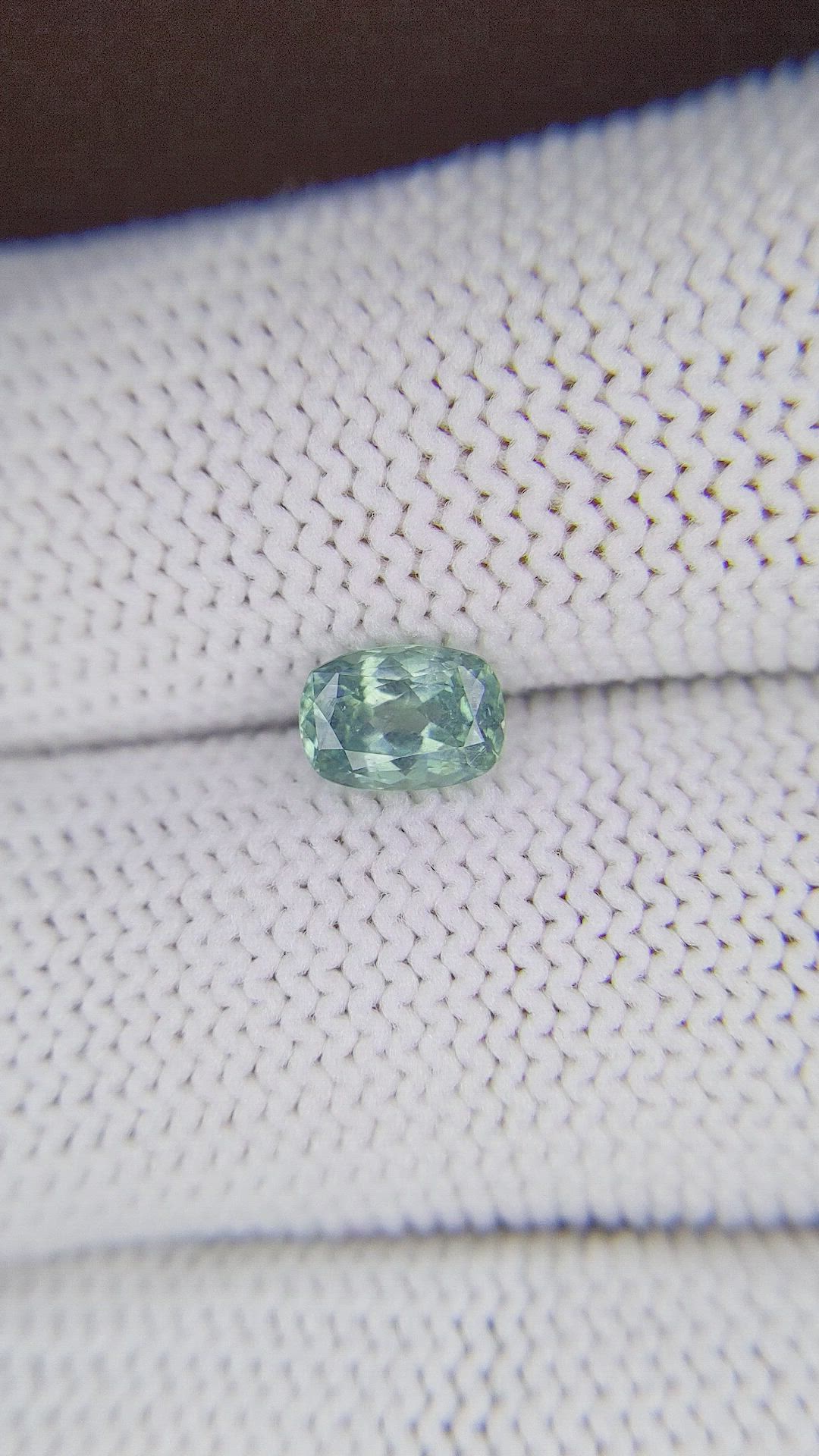 0.92 Ct. Bluish Green Sapphire from Montana Size Video
