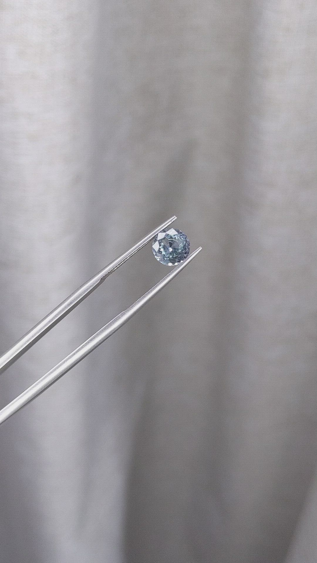 1.41 Ct. Greenish Blue Sapphire from Montana Size Video