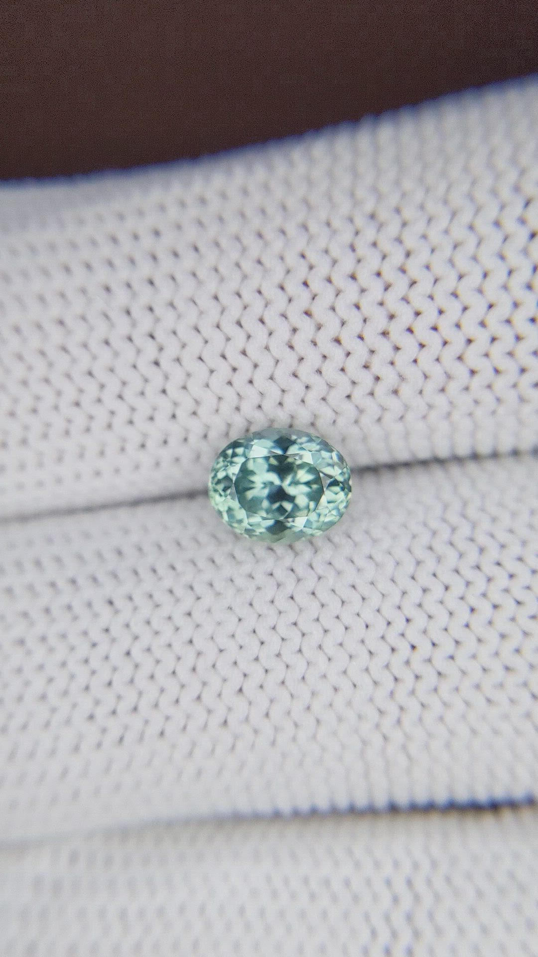 1.57 Ct. Bluish Green Sapphire from Montana Size Video