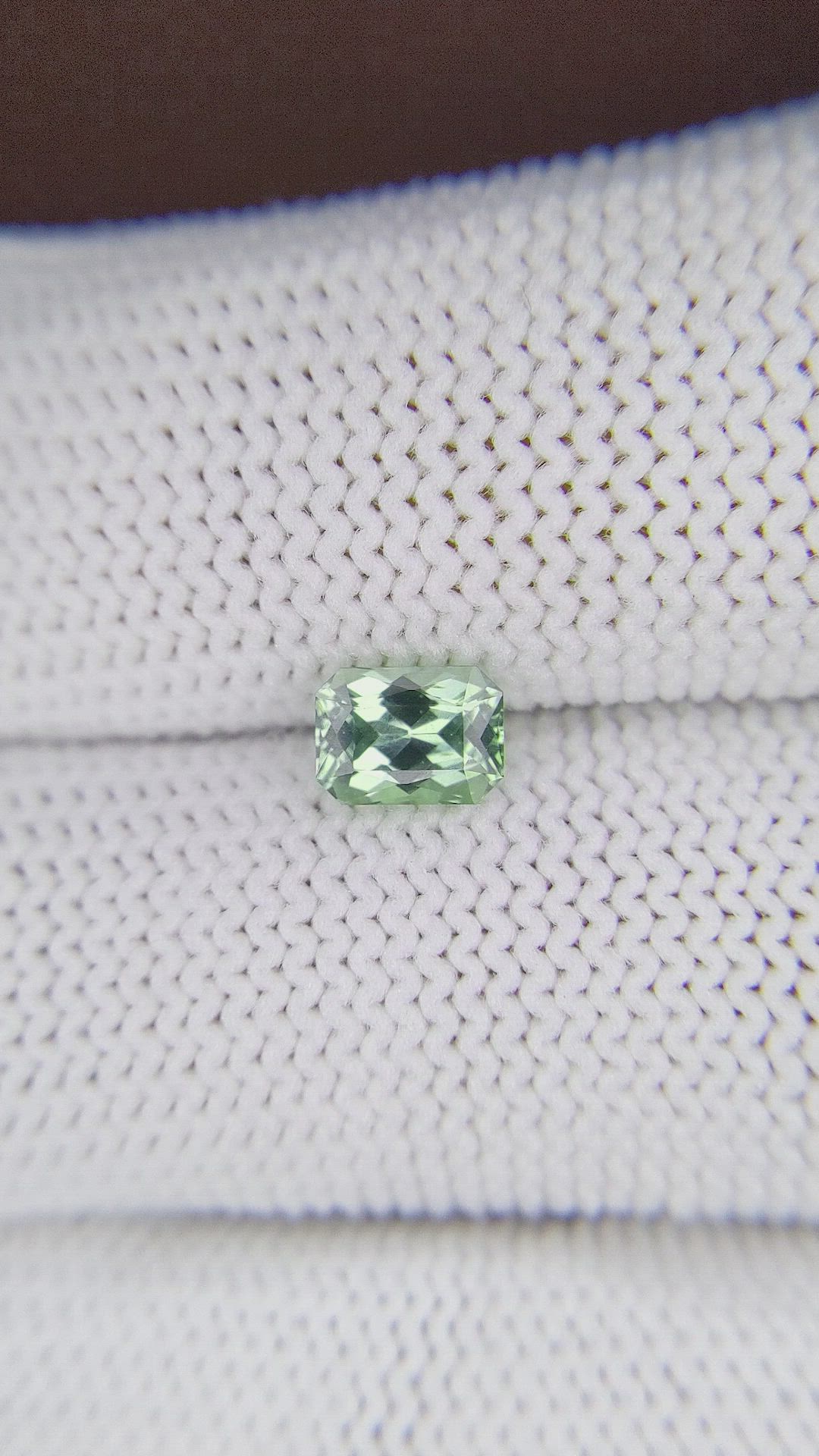 0.93 Ct. Green Sapphire from Montana Size Video