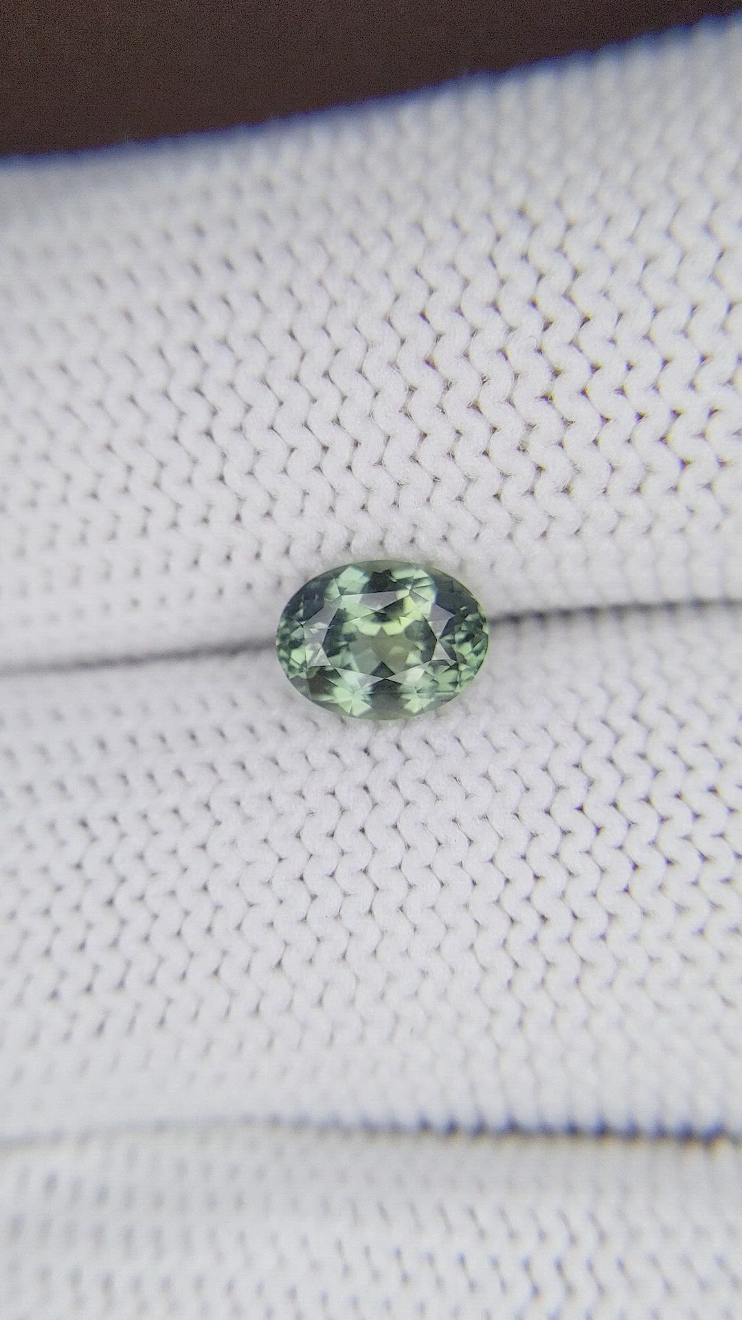 1.13 Ct. Bluish Green Sapphire from Montana Size Video