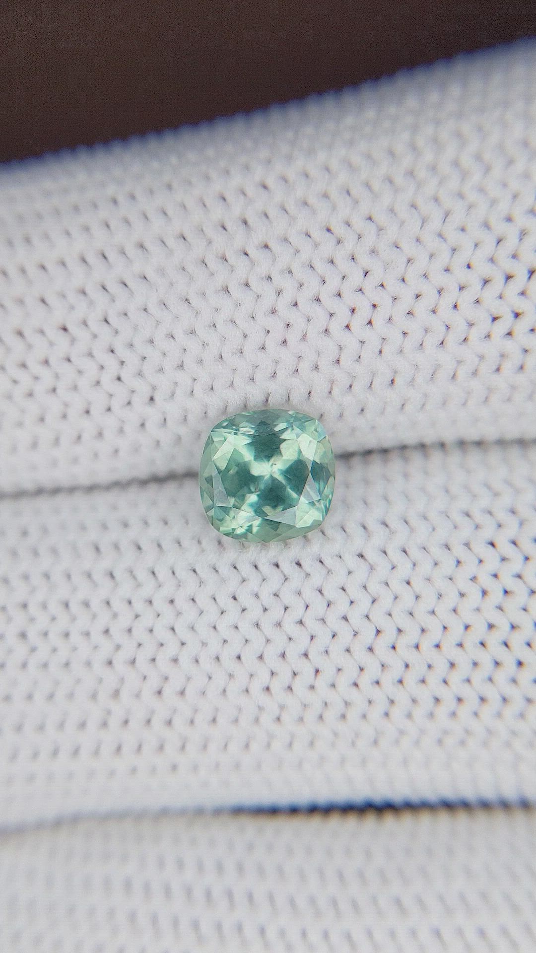 1.60 Ct. Bluish Green Sapphire from Montana Size Video