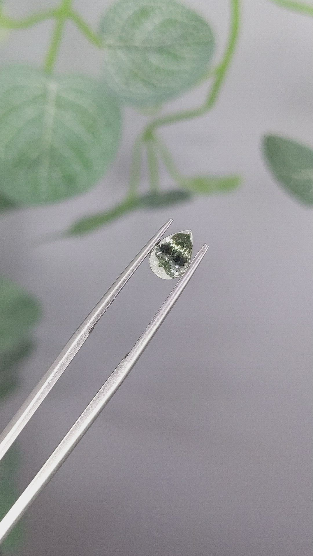 1.01 Ct. Bluish Green Sapphire from Montana Size Video