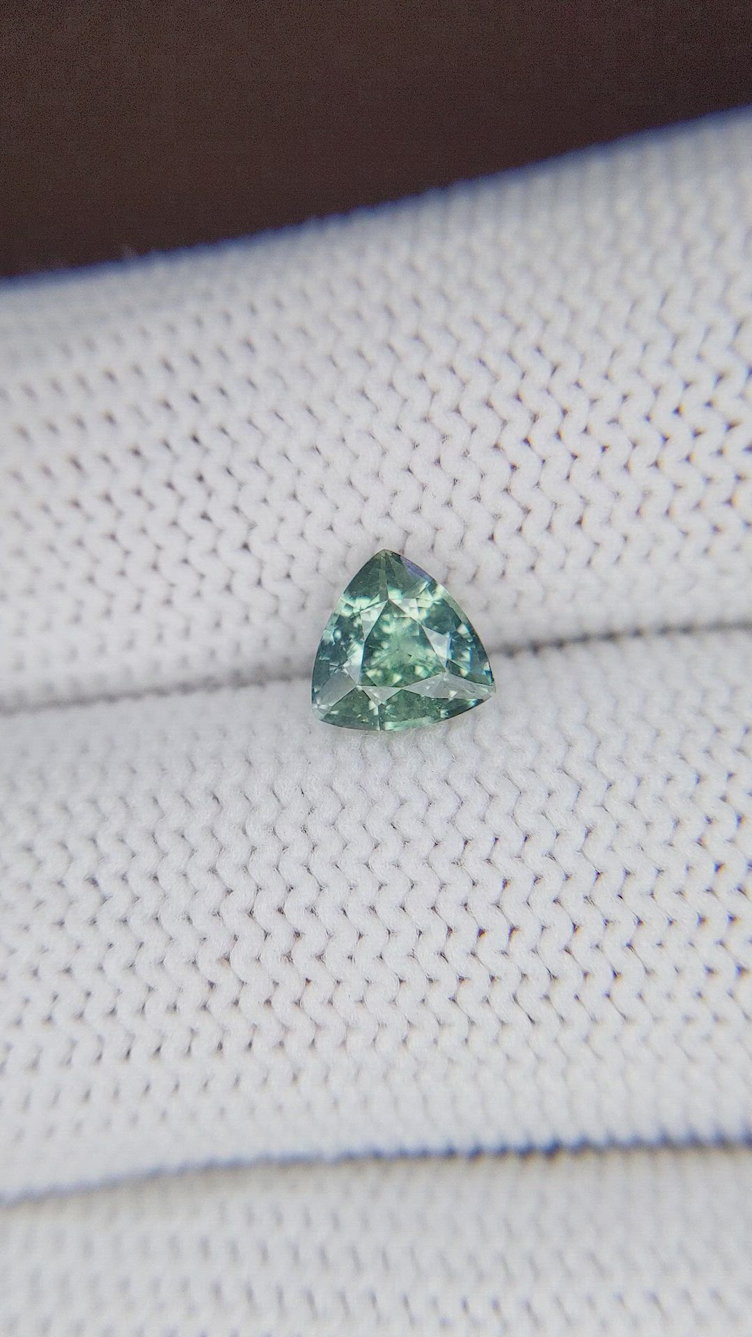 1.22 Ct. Bluish Green Sapphire from Montana Size Video