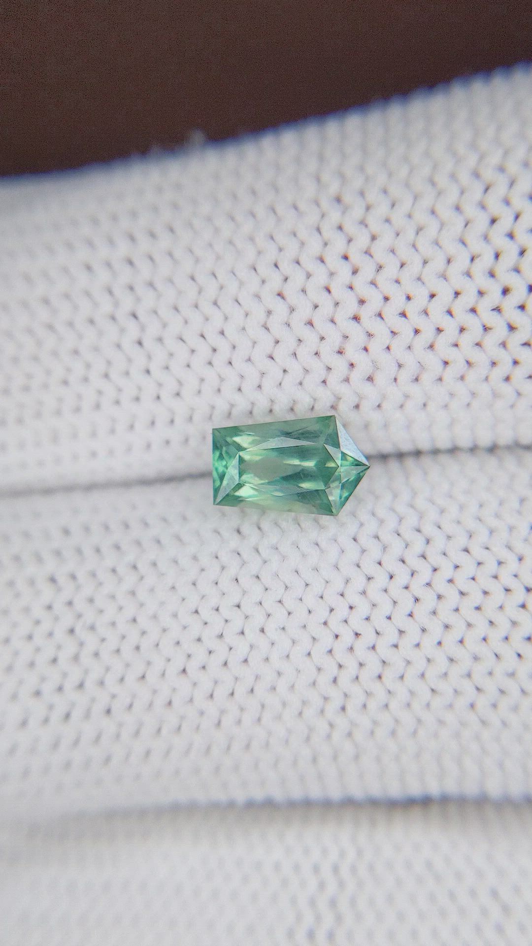 1.47 Ct. Bluish Green Sapphire from Montana Size Video
