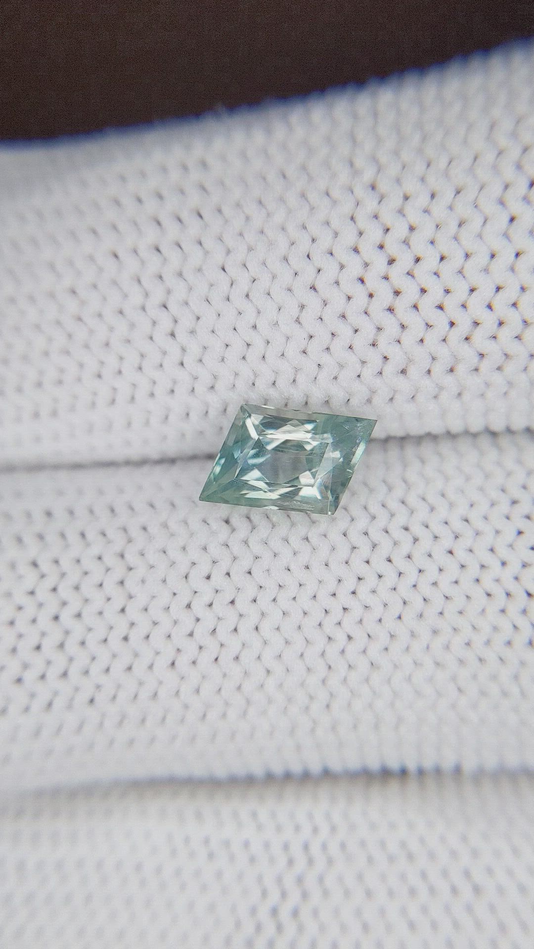1.55 Ct. Bluish Green Sapphire from Montana Size Video