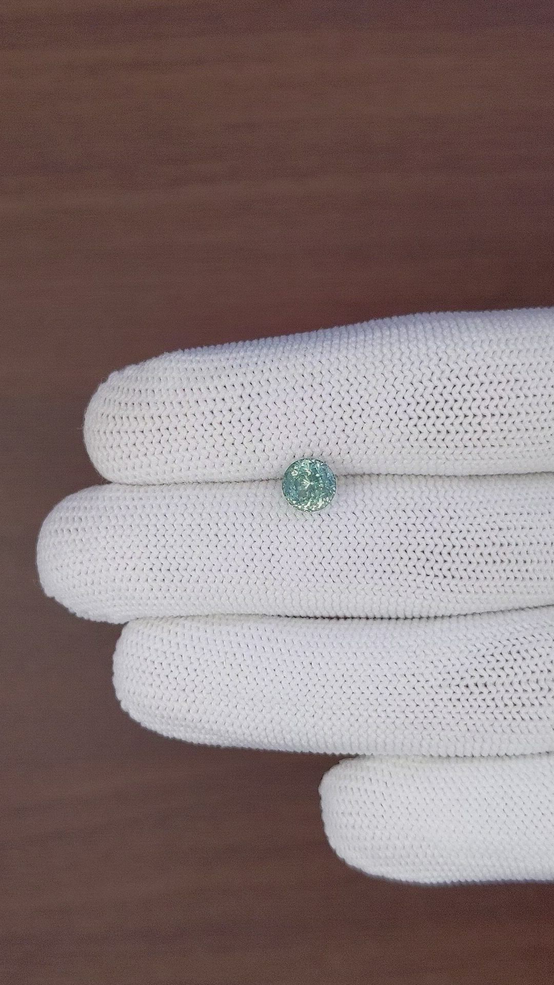 1.79 Ct. Bluish Green Sapphire from Montana Size Video