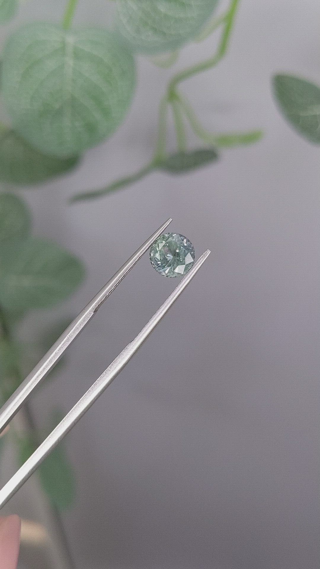 1.79 Ct. Bluish Green Sapphire from Montana Size Video