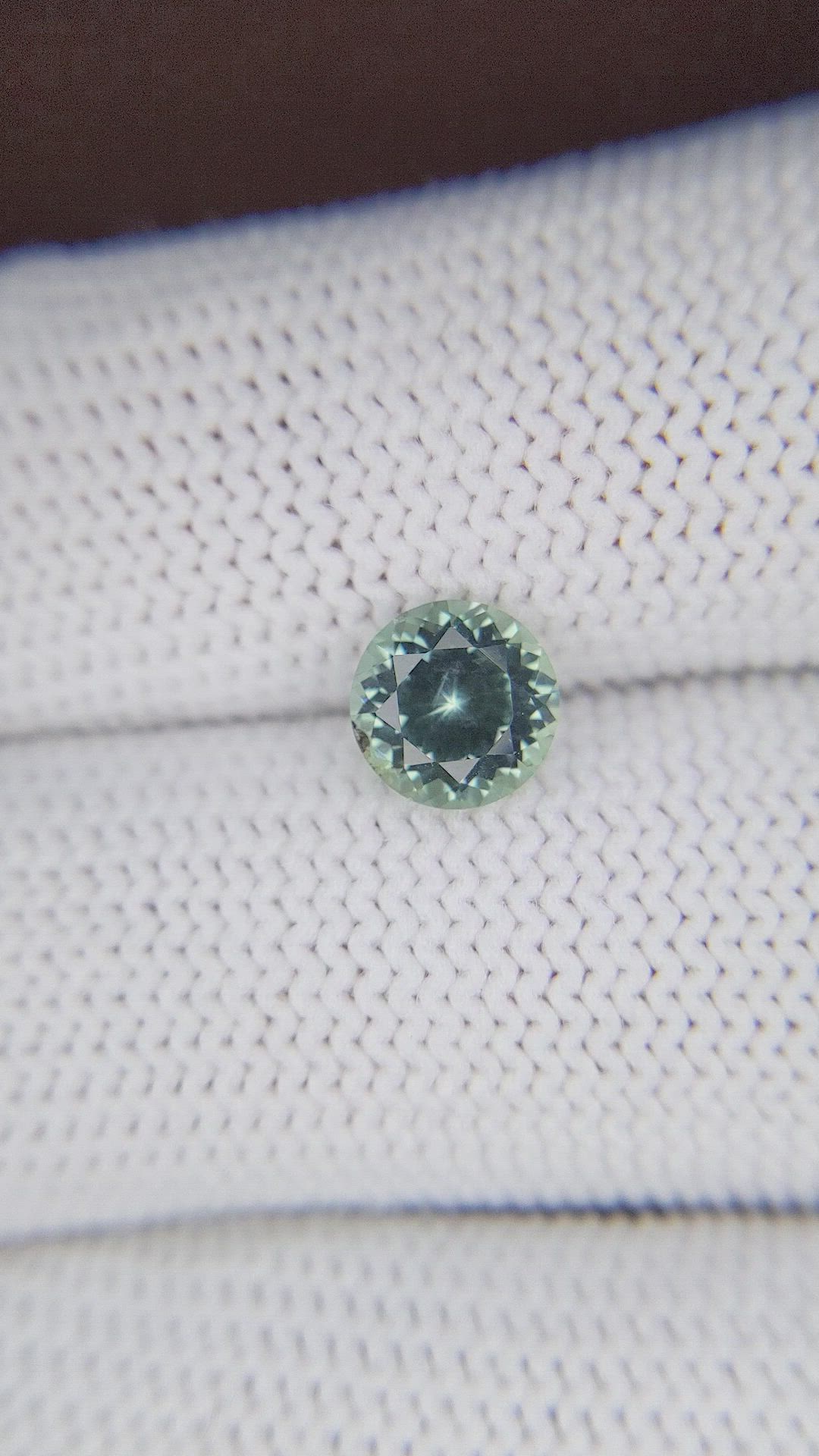 1.53 Ct. Bluish Green Sapphire from Montana Size Video