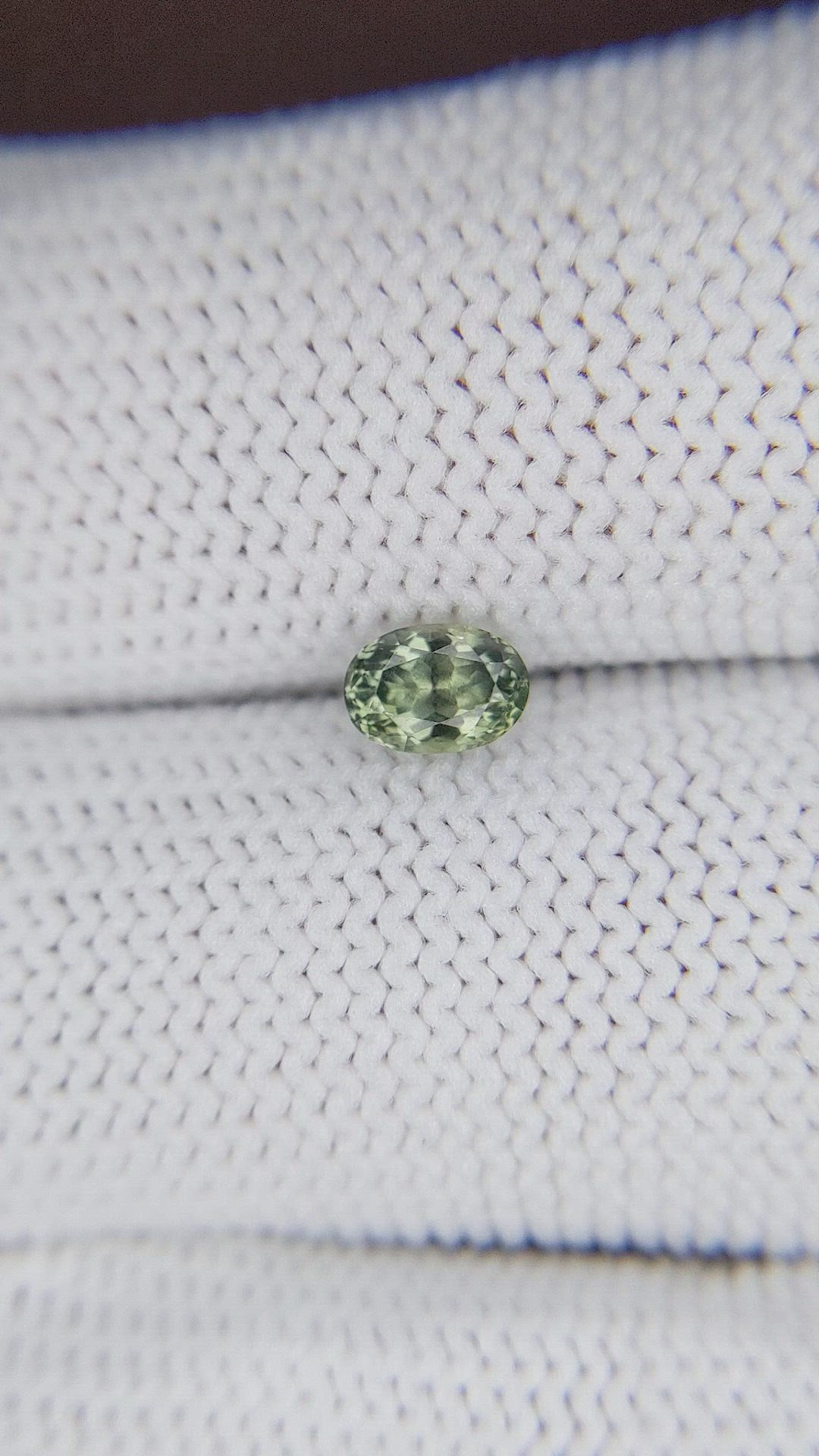 0.67 Ct. Green Sapphire from Montana Size Video
