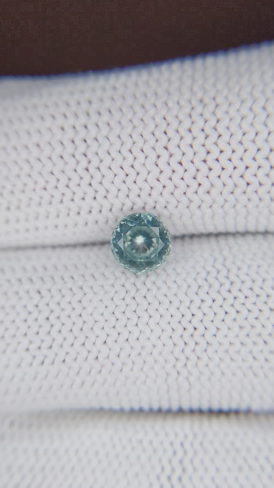 1.22 Ct. Bluish Green Sapphire from Montana Size Video