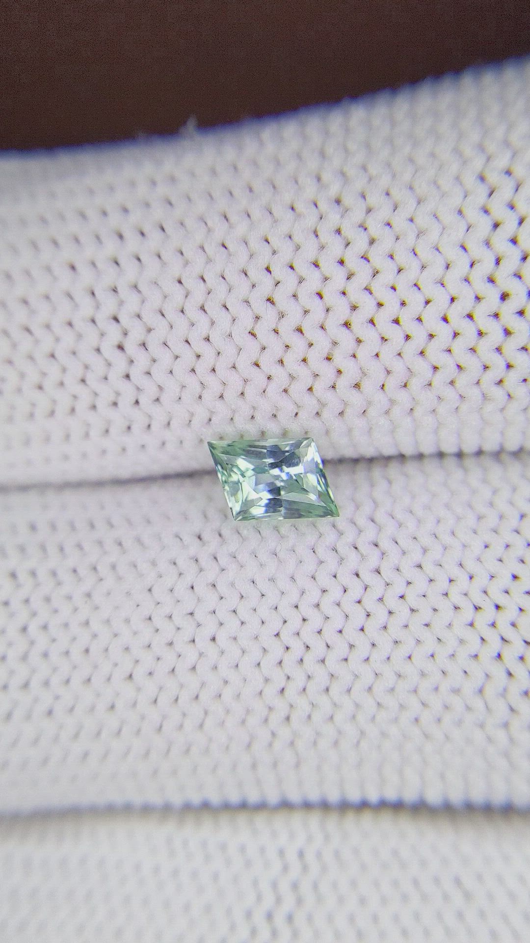 0.81 Ct. Bluish Green Sapphire from Montana Size Video