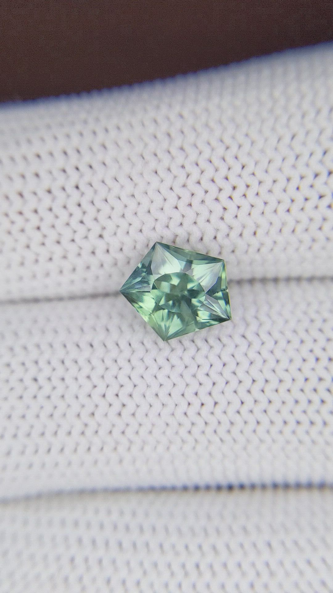2.65 Ct. Bluish Green Sapphire from Montana Size Video