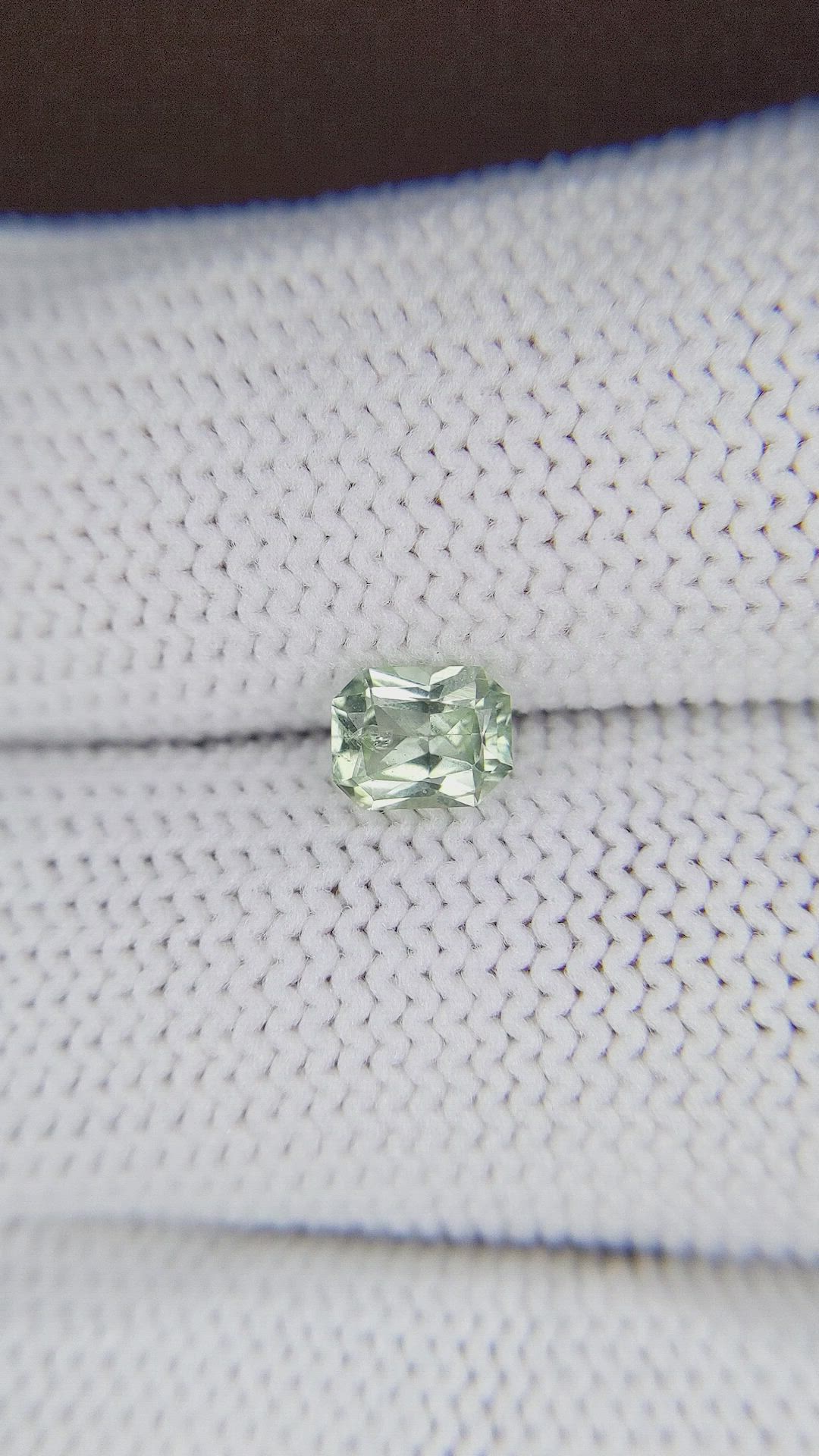 0.76 Ct. Green Sapphire from Montana Size Video