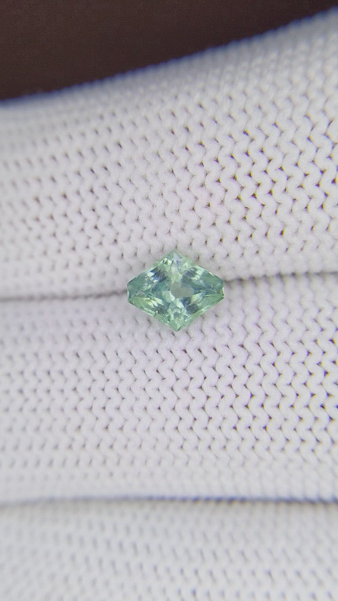 1.13 Ct. Bluish Green Sapphire from Montana Size Video