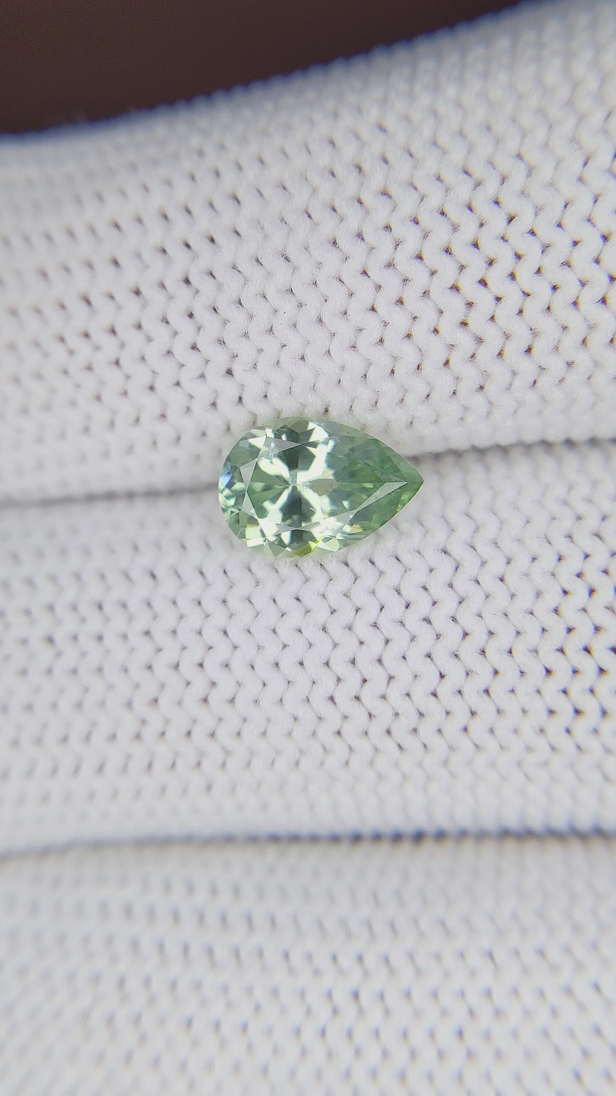 1.45 Ct. Green Sapphire from Montana Size Video