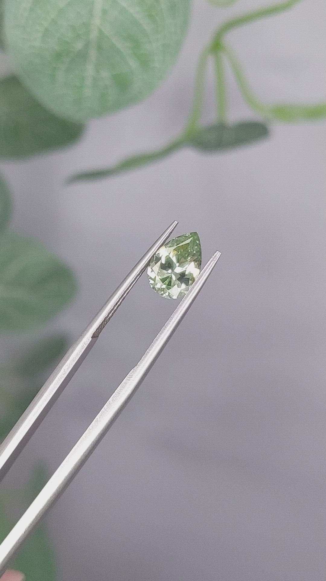1.45 Ct. Green Sapphire from Montana Size Video