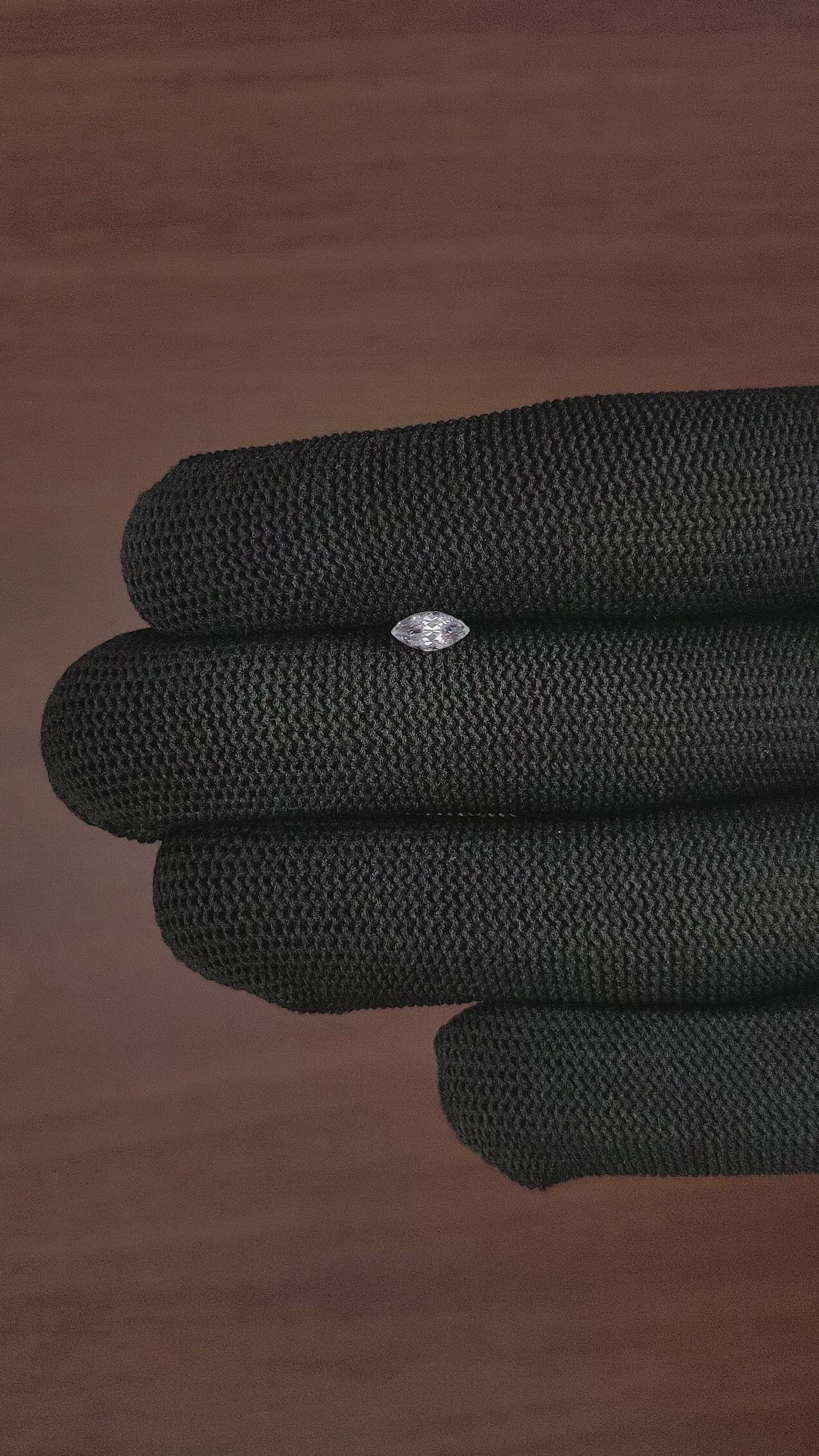 0.50 Ct. White Sapphire from Montana Size Video