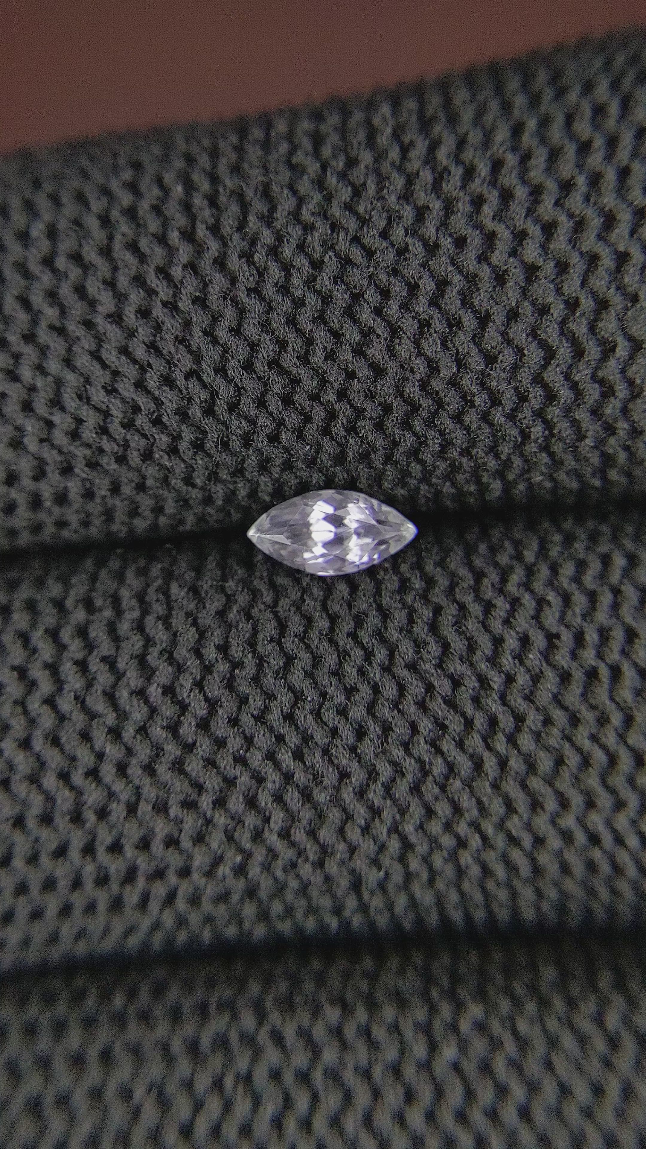 0.50 Ct. White Sapphire from Montana Size Video