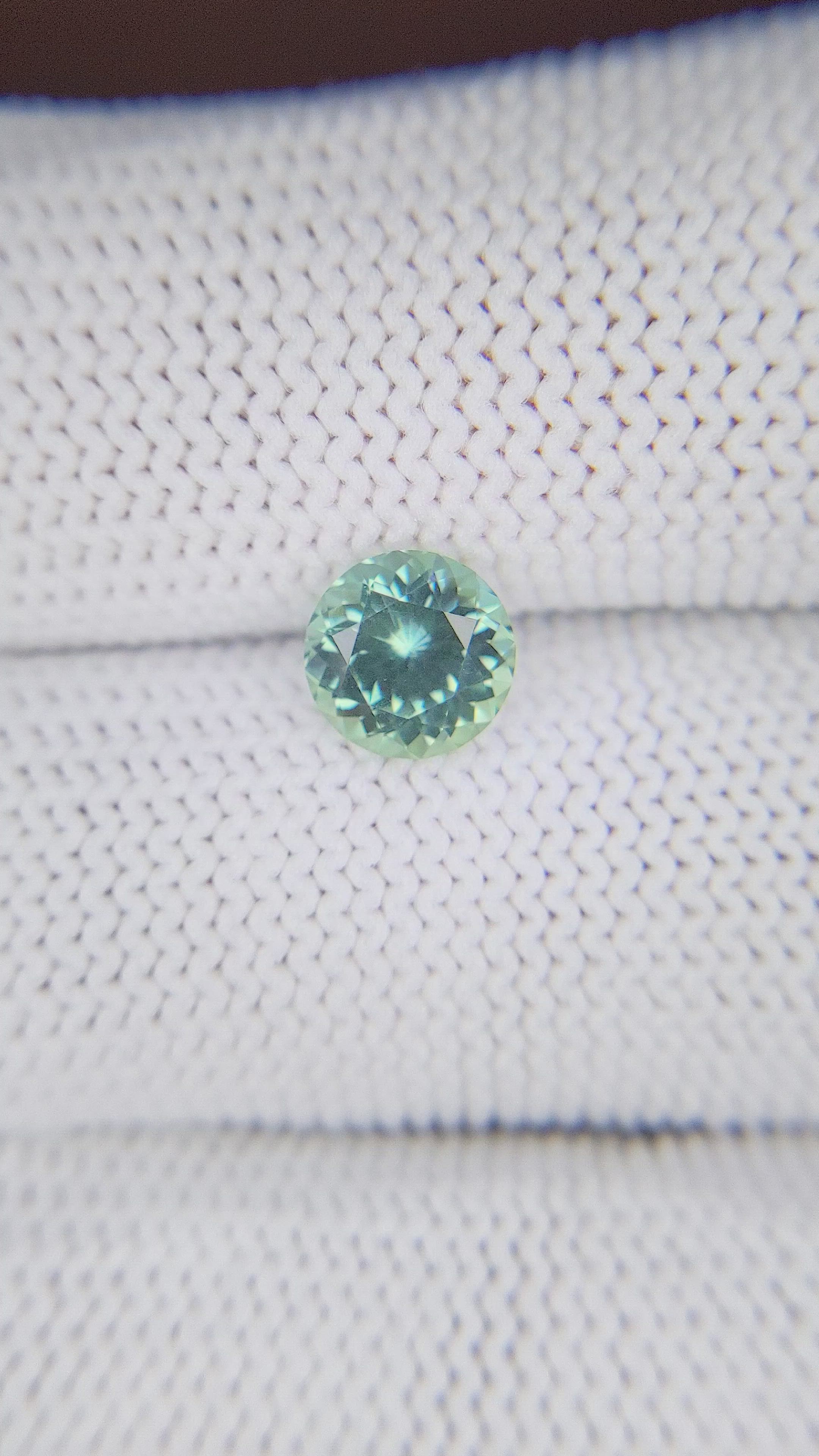 1.49 Ct. Bluish Green Sapphire from Montana Size Video