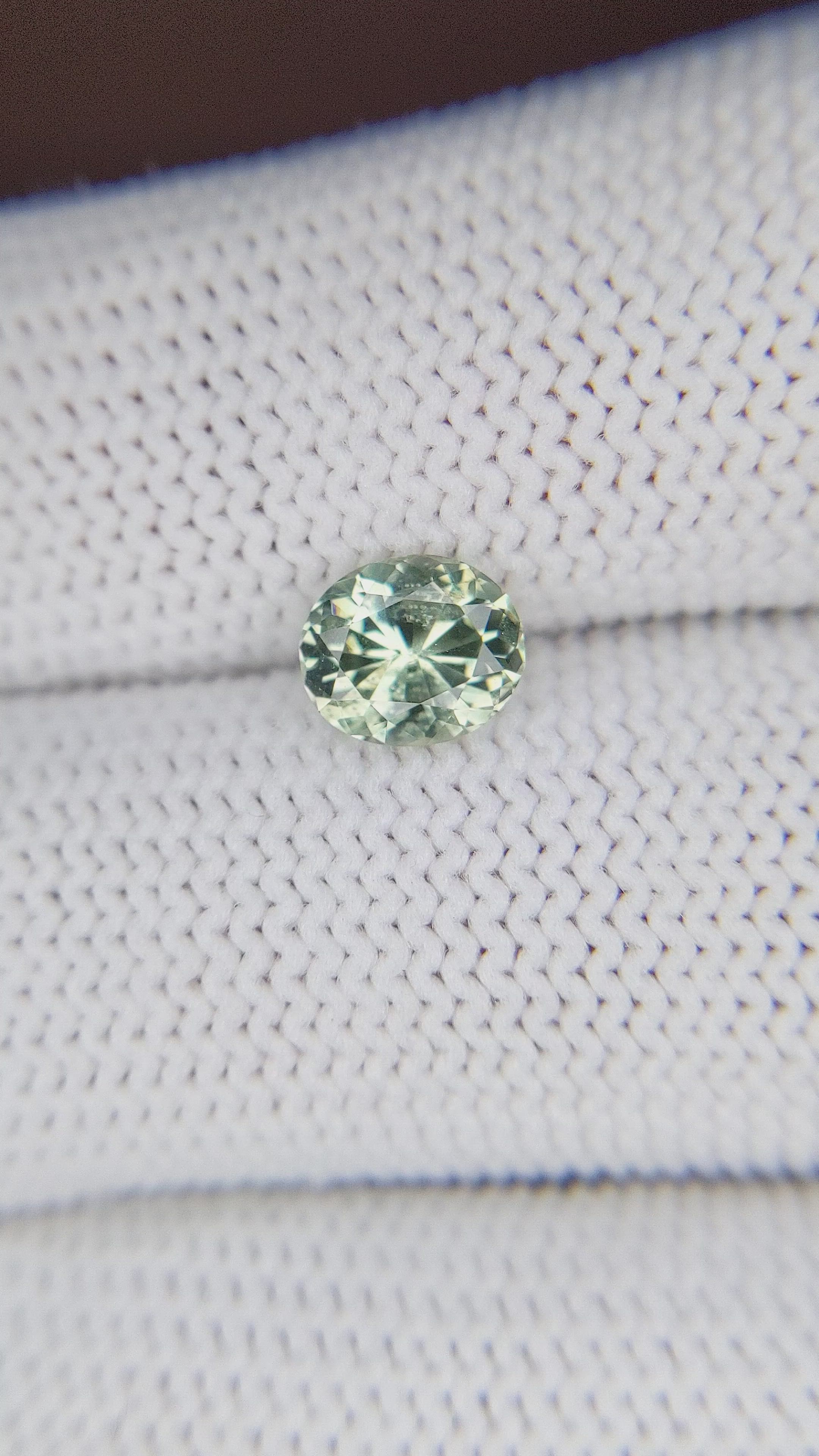 1.21 Ct. Green Sapphire from Montana Size Video