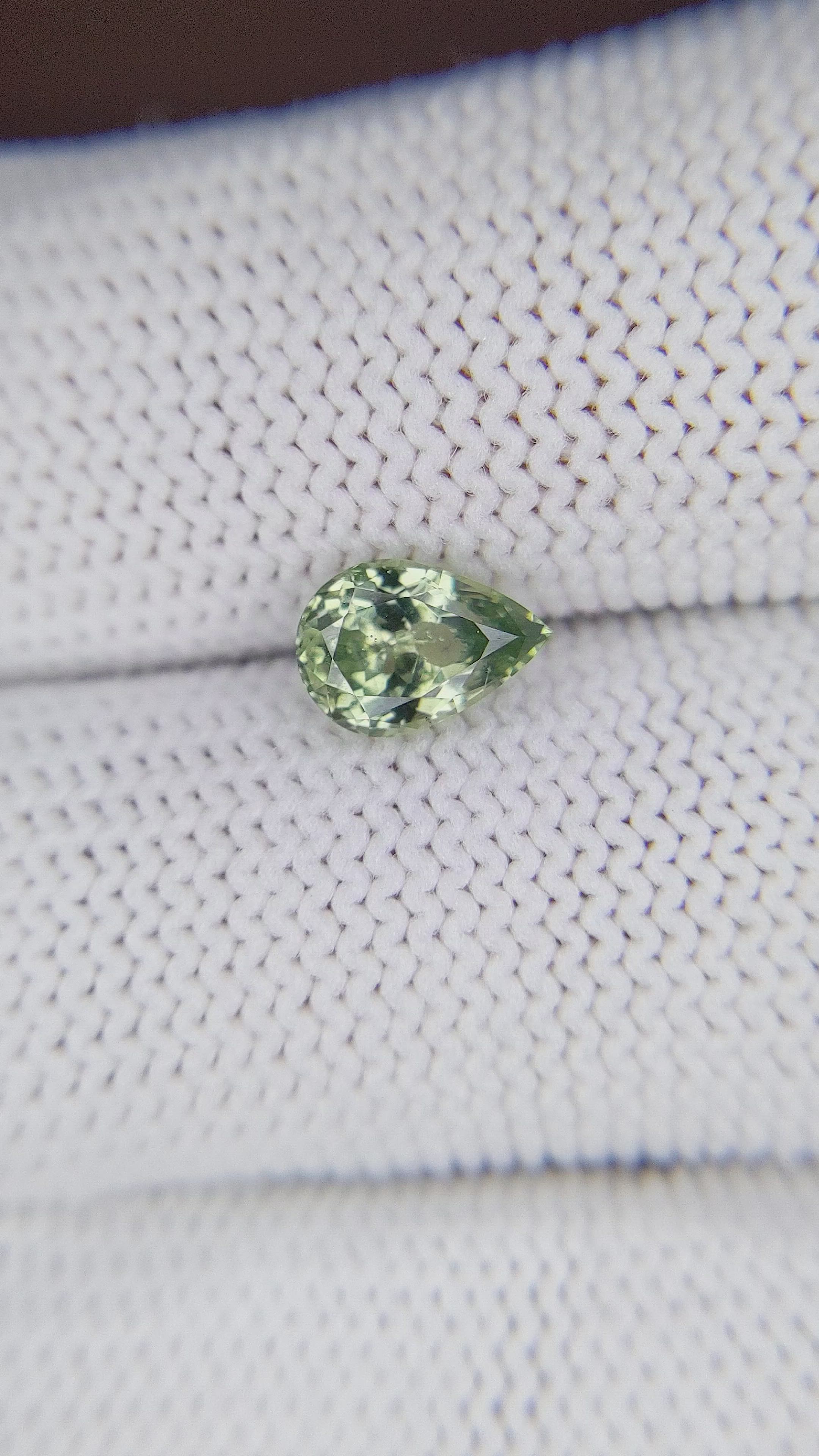 1.30 Ct. Yellowish Green Sapphire from Montana Size Video