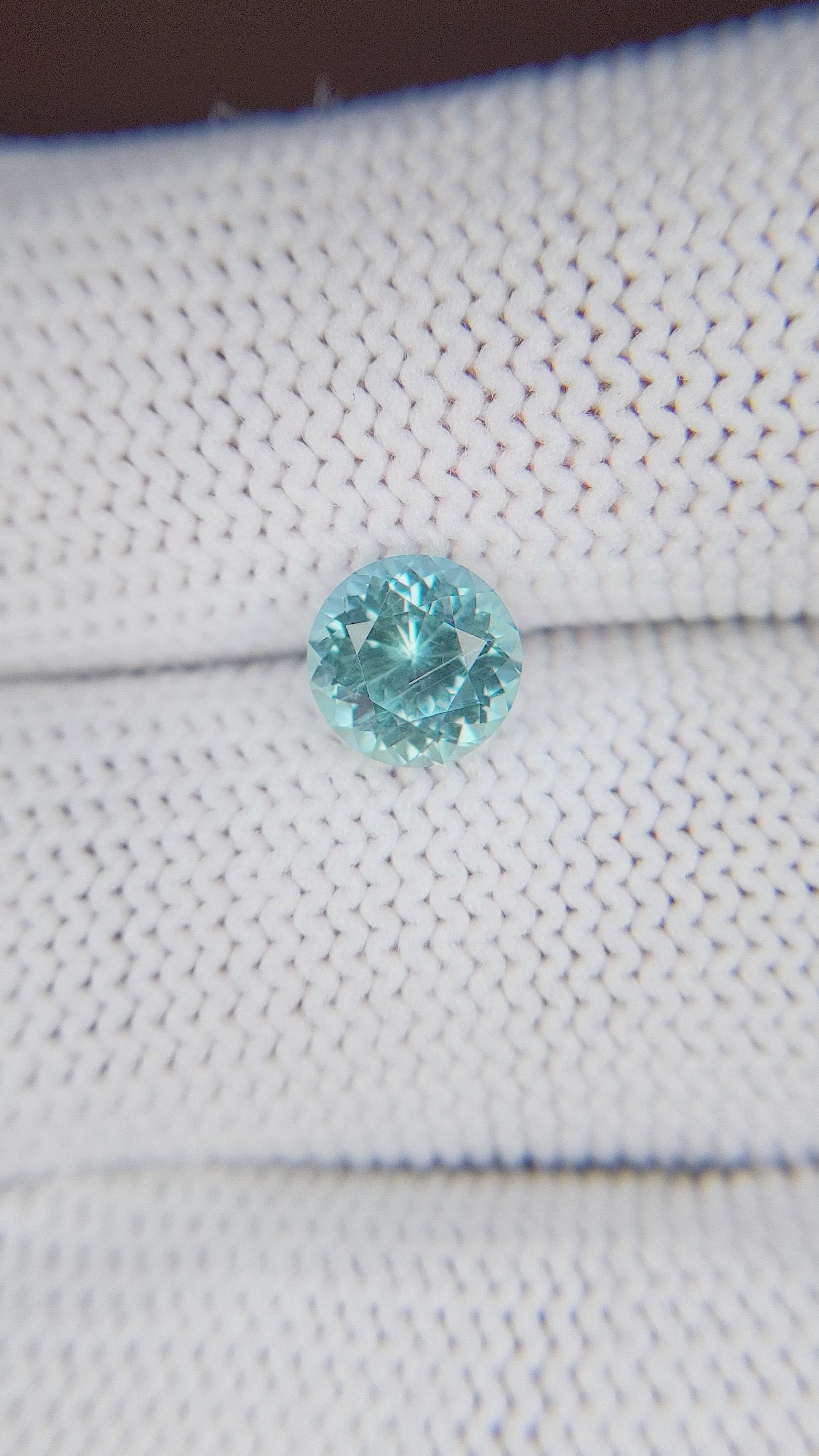 1.46 Ct. Greenish Blue Sapphire from Montana Size Video