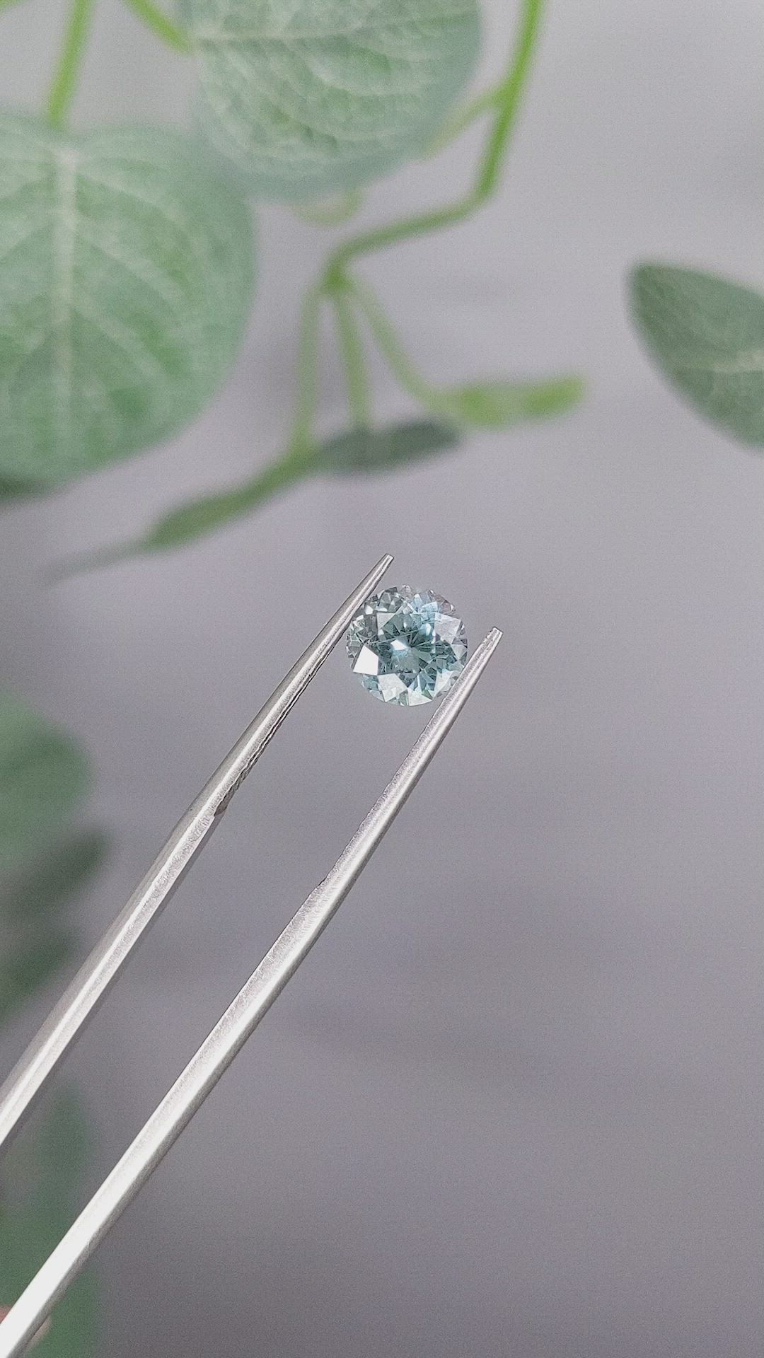 1.46 Ct. Greenish Blue Sapphire from Montana Size Video