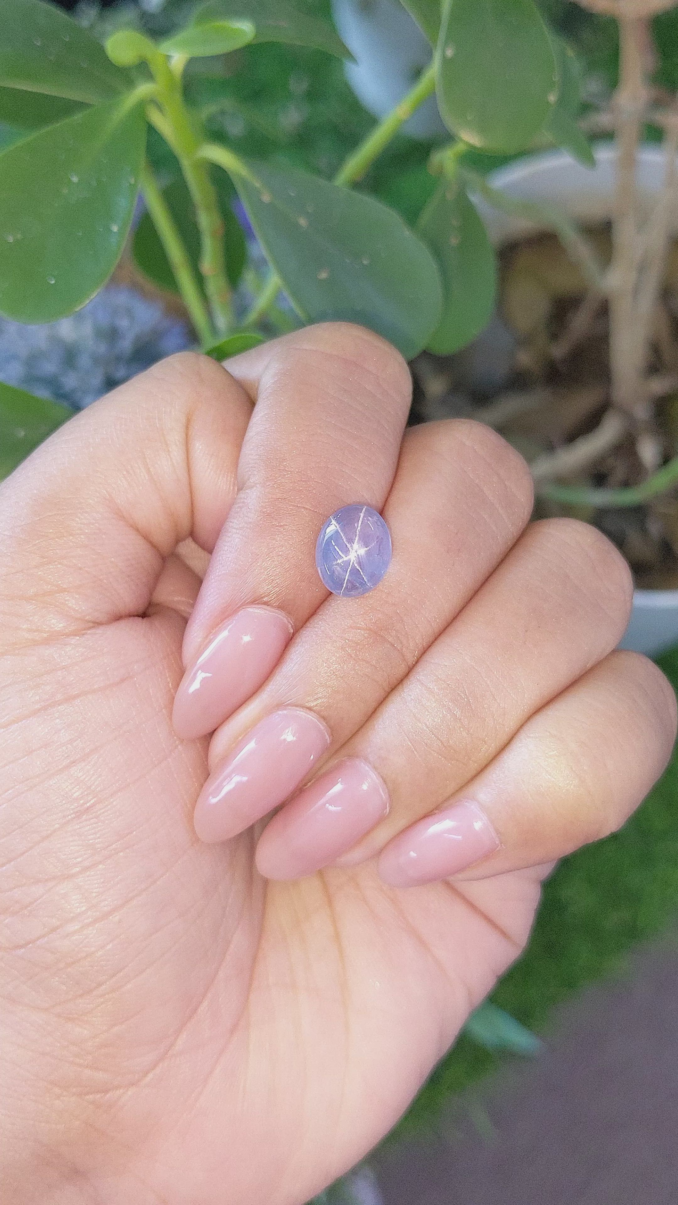 5.33 Ct. Blue Star Sapphire from Ceylon (Sri Lanka) Size Video