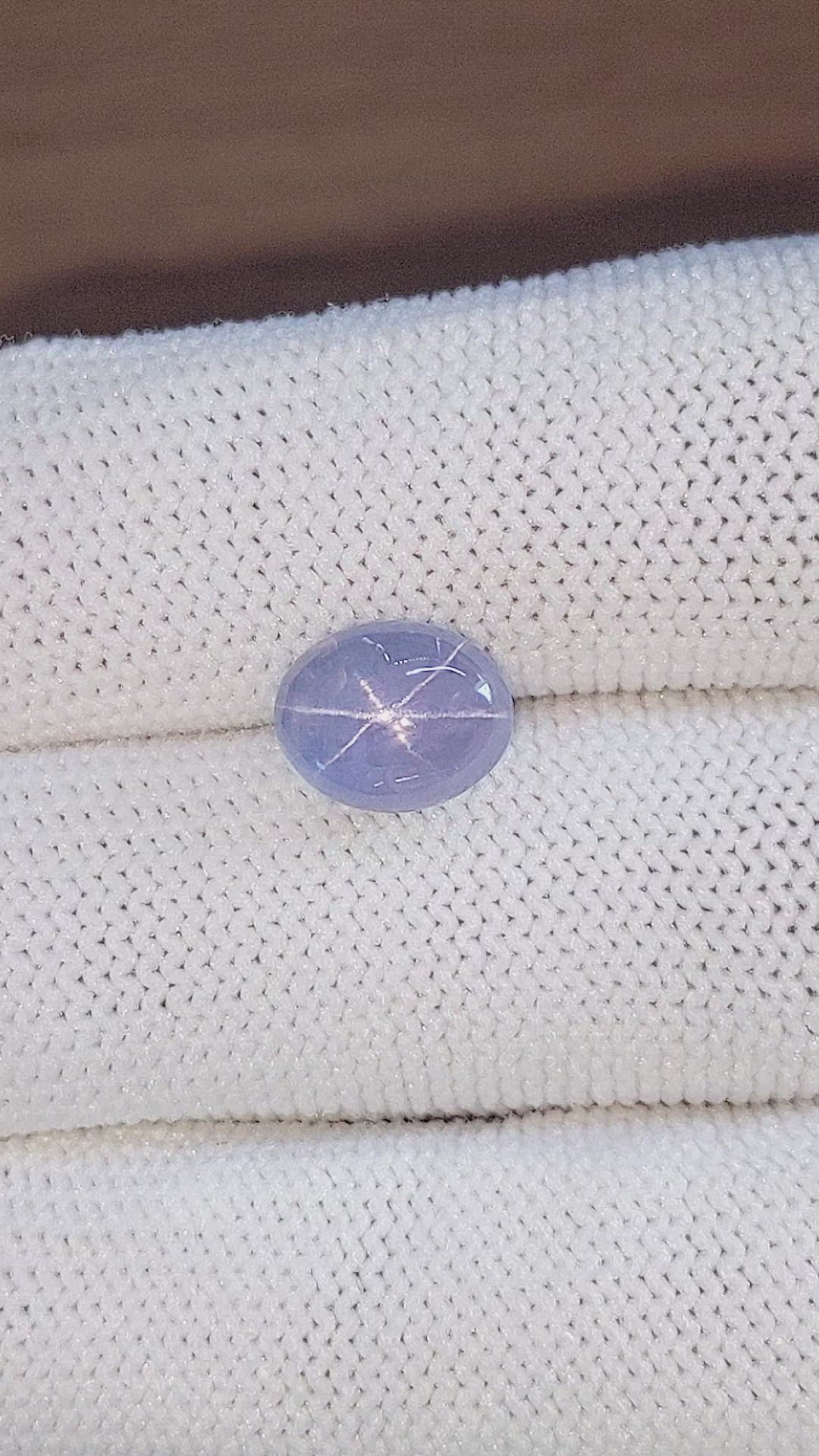 5.33 Ct. Blue Star Sapphire from Ceylon (Sri Lanka) Size Video