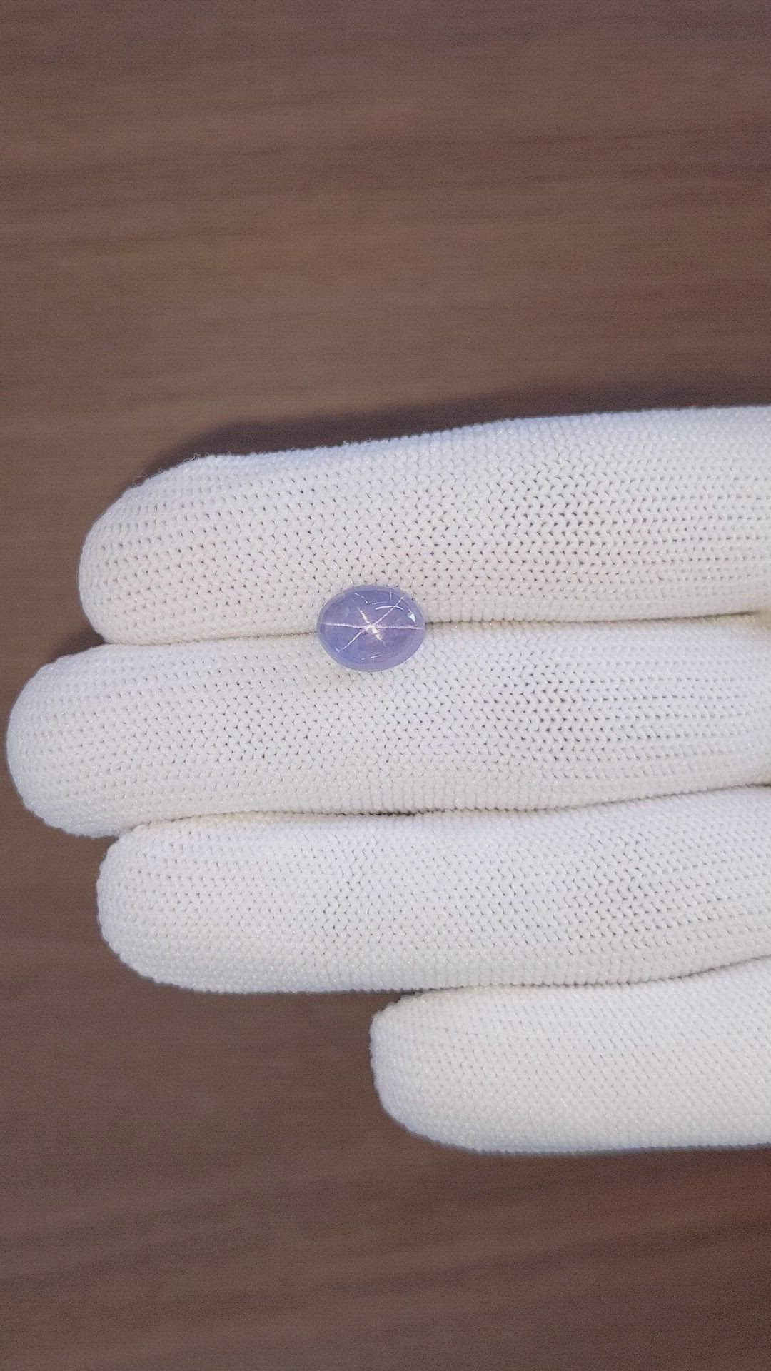 5.33 Ct. Blue Star Sapphire from Ceylon (Sri Lanka) Size Video