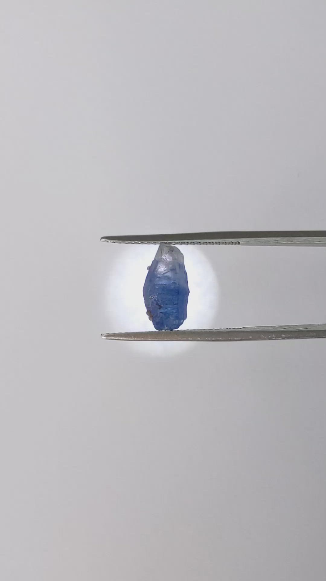 3.48 Ct. Bi Color Sapphire Crystal from Ceylon (Sri Lanka) Size Video