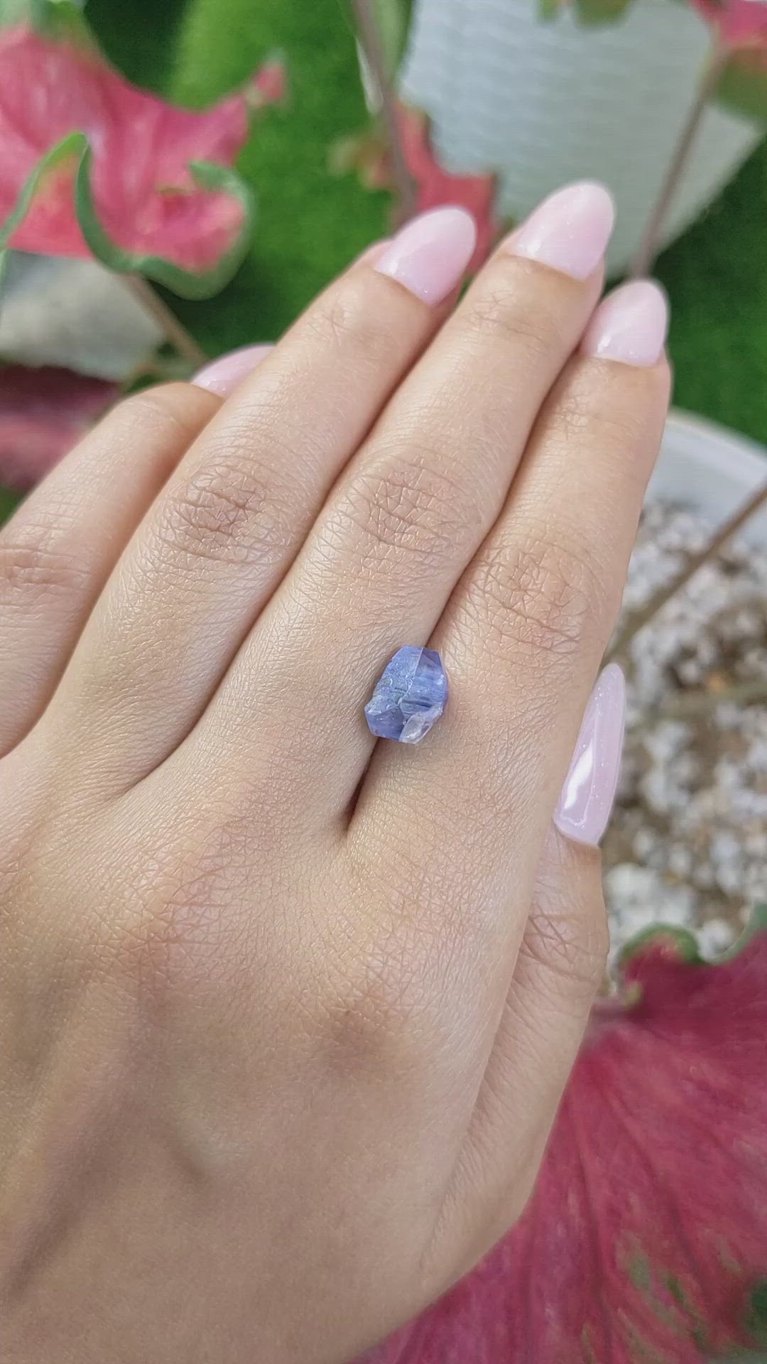3.84 Ct. Blue Sapphire Crystal from Ceylon (Sri Lanka) Size Video