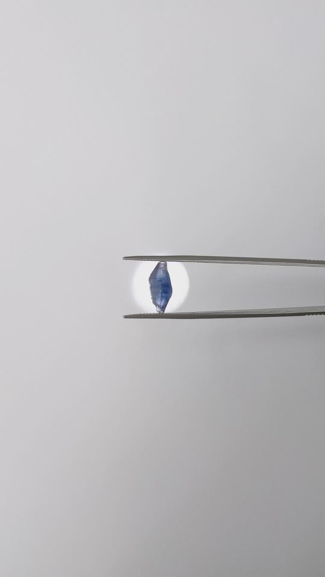 3.71 Ct. Blue Sapphire Crystal from Ceylon (Sri Lanka) Size Video