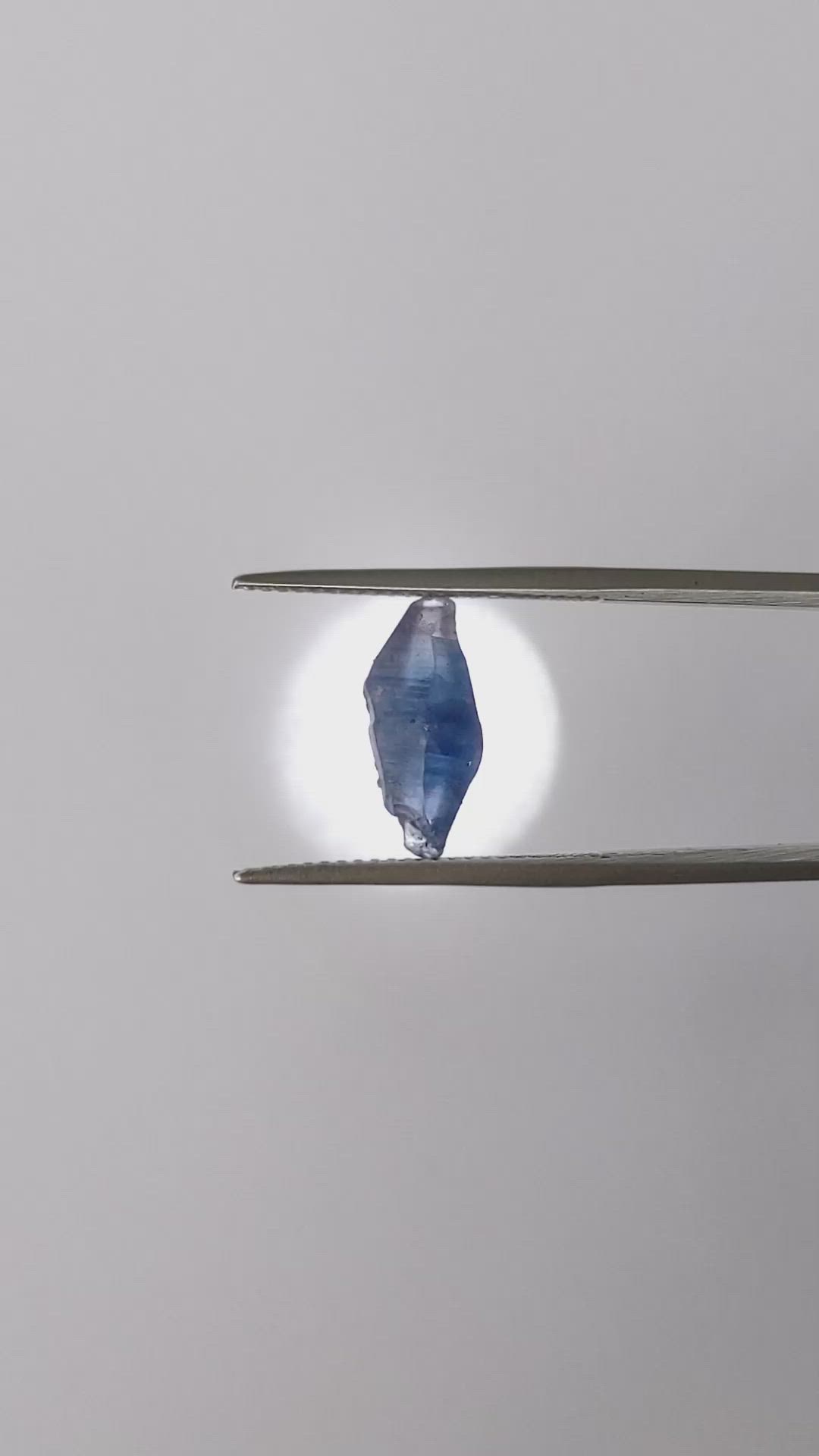 3.71 Ct. Blue Sapphire Crystal from Ceylon (Sri Lanka) Size Video