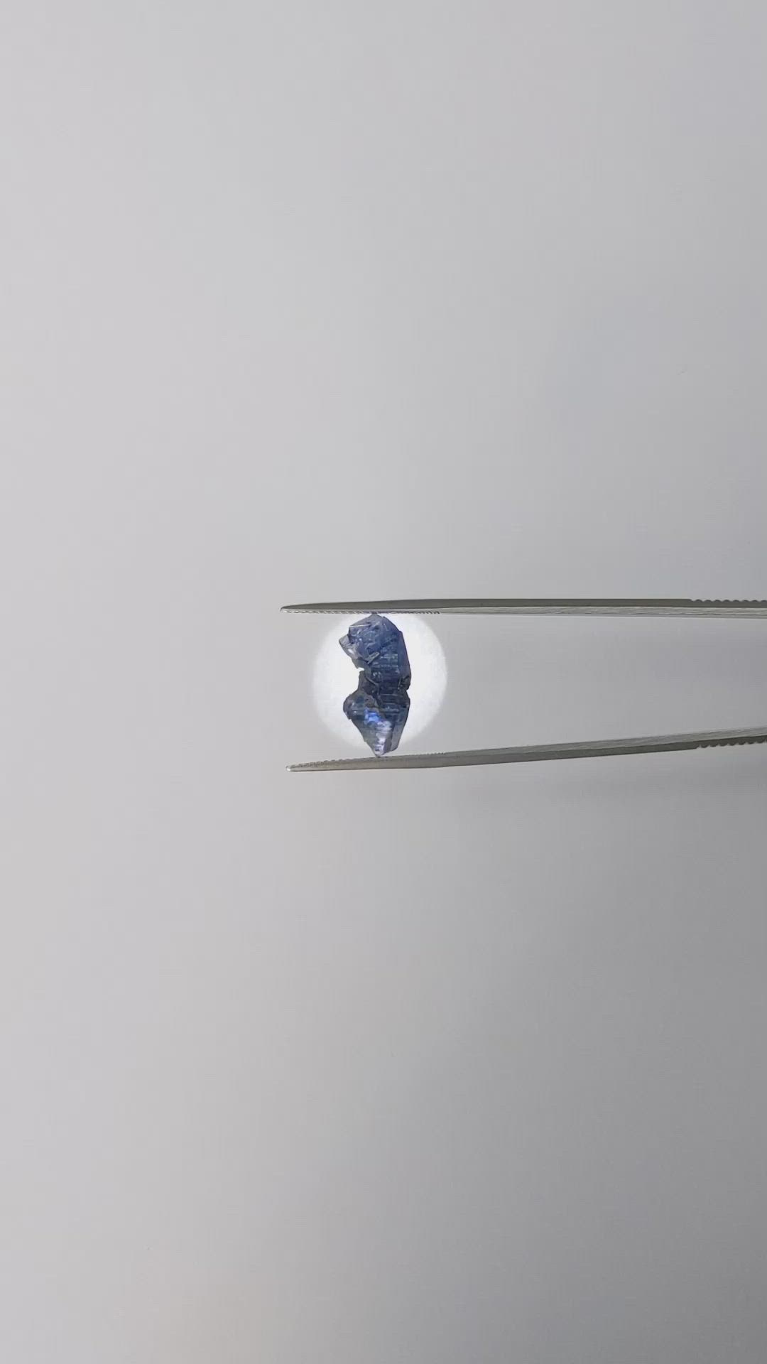6.85 Ct. Blue Sapphire Crystal from Ceylon (Sri Lanka) Size Video