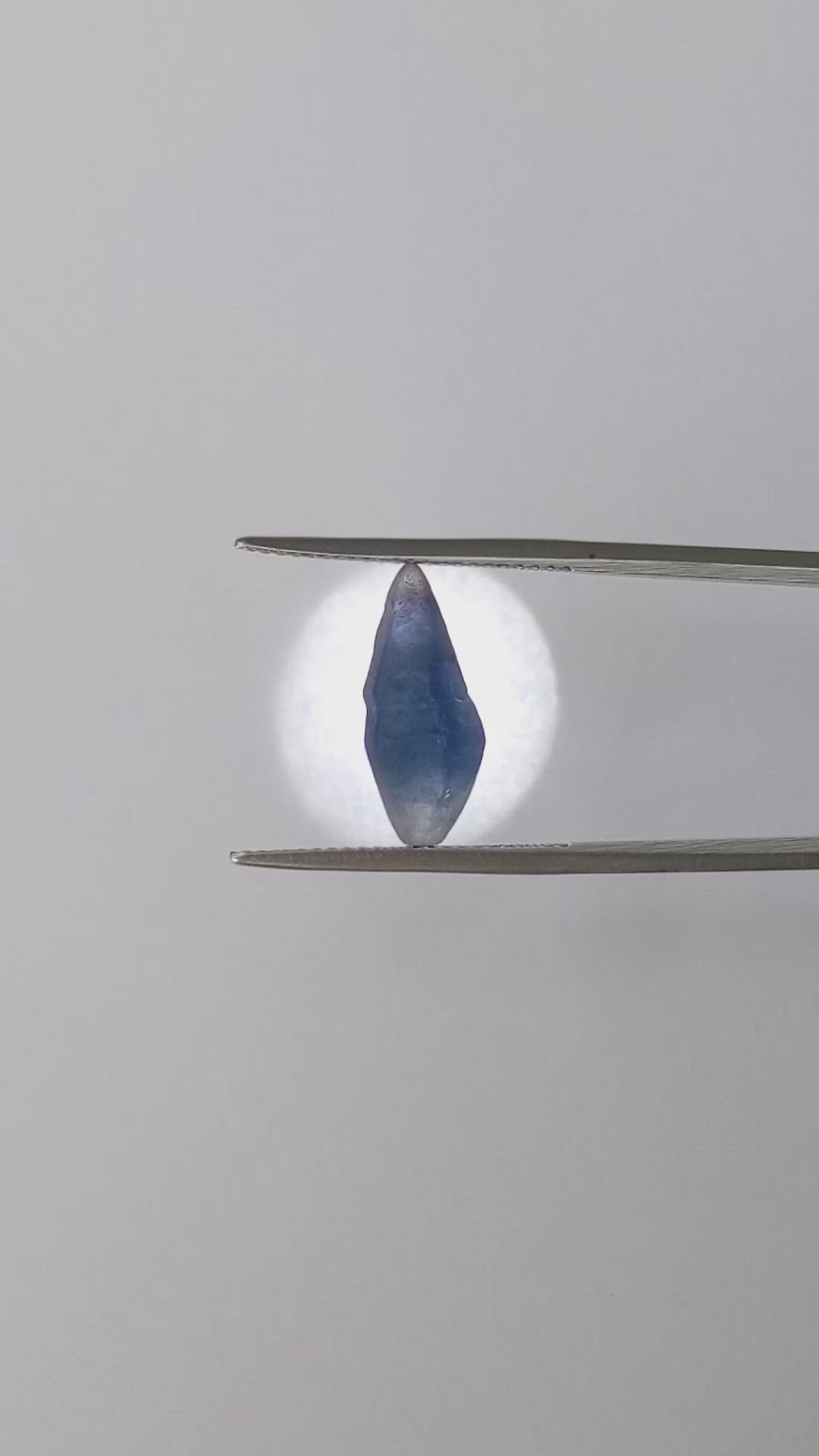 4.94 Ct. Blue Sapphire Crystal from Ceylon (Sri Lanka) Size Video