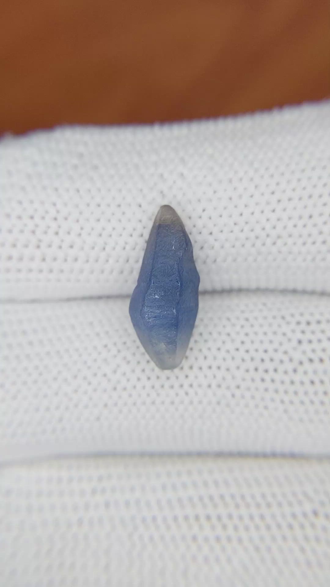 4.94 Ct. Blue Sapphire Crystal from Ceylon (Sri Lanka) Size Video