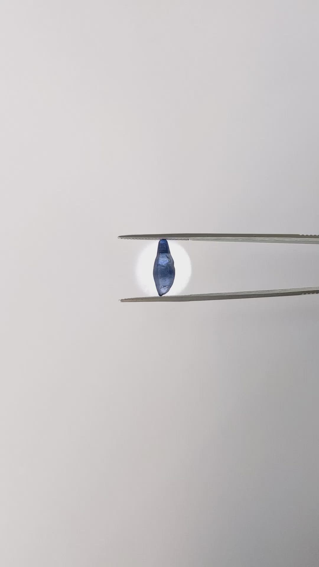3.64 Ct. Blue Sapphire Crystal from Ceylon (Sri Lanka) Size Video
