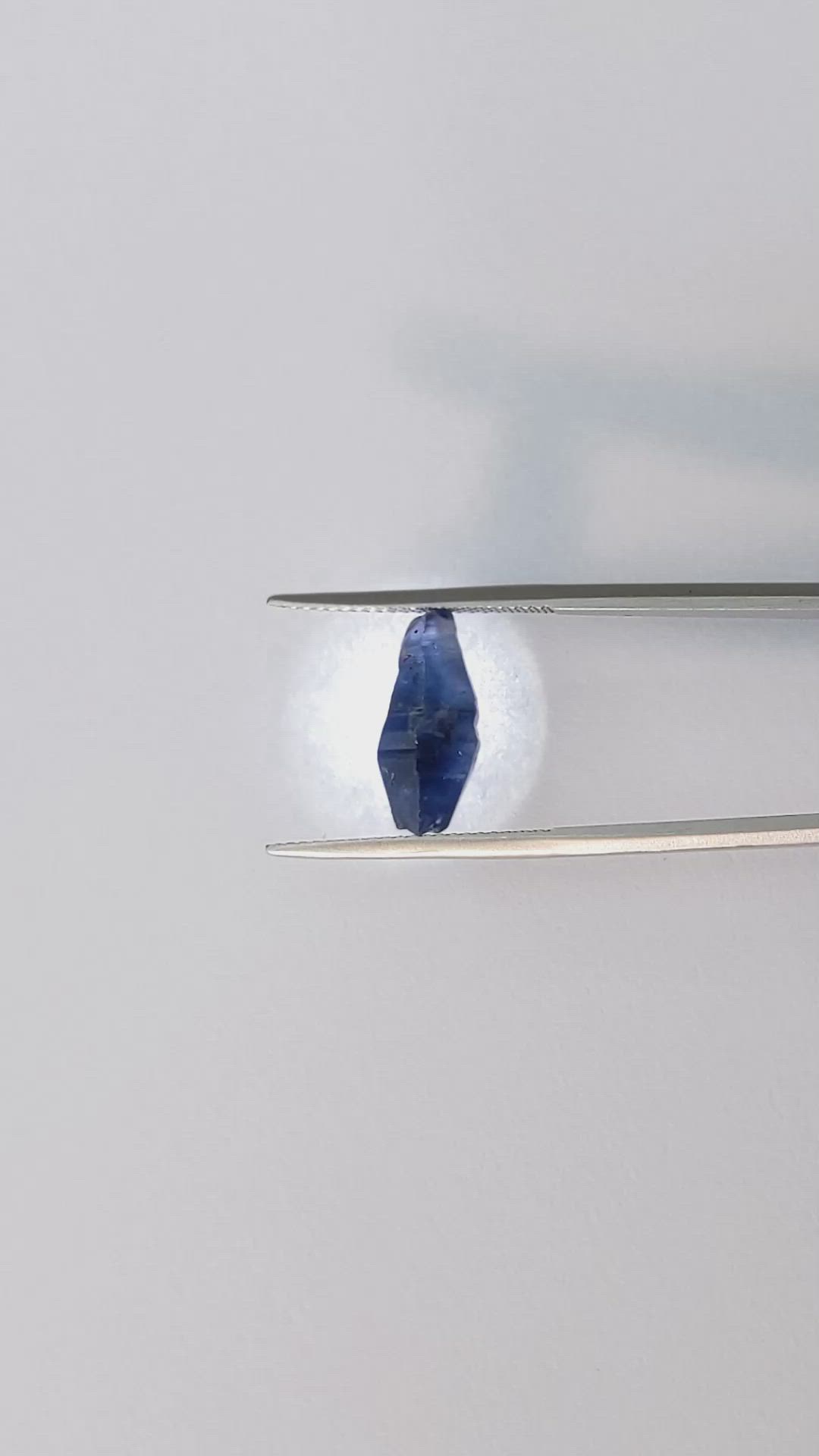 4.97 Ct. Blue Sapphire Crystal from Ceylon (Sri Lanka) Size Video