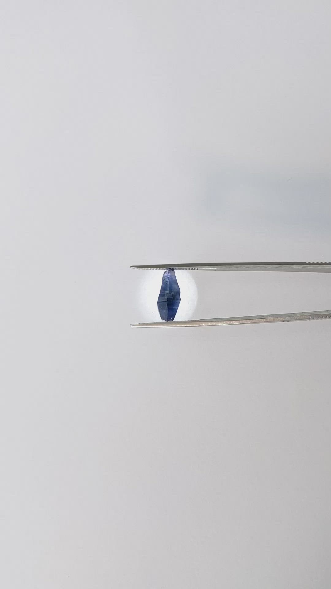 4.97 Ct. Blue Sapphire Crystal from Ceylon (Sri Lanka) Size Video