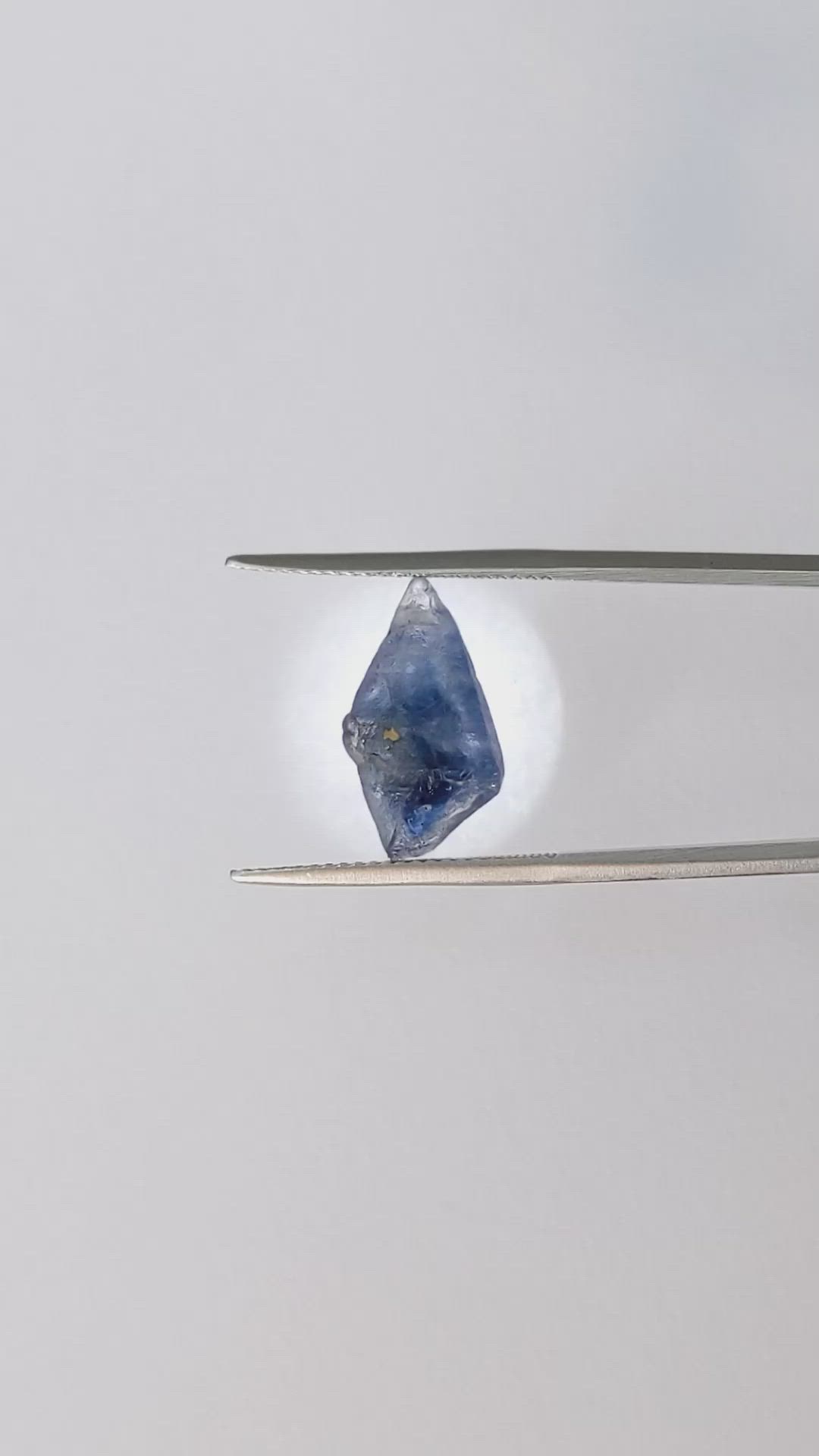 6.48 Ct. Blue Sapphire Crystal from Ceylon (Sri Lanka) Size Video