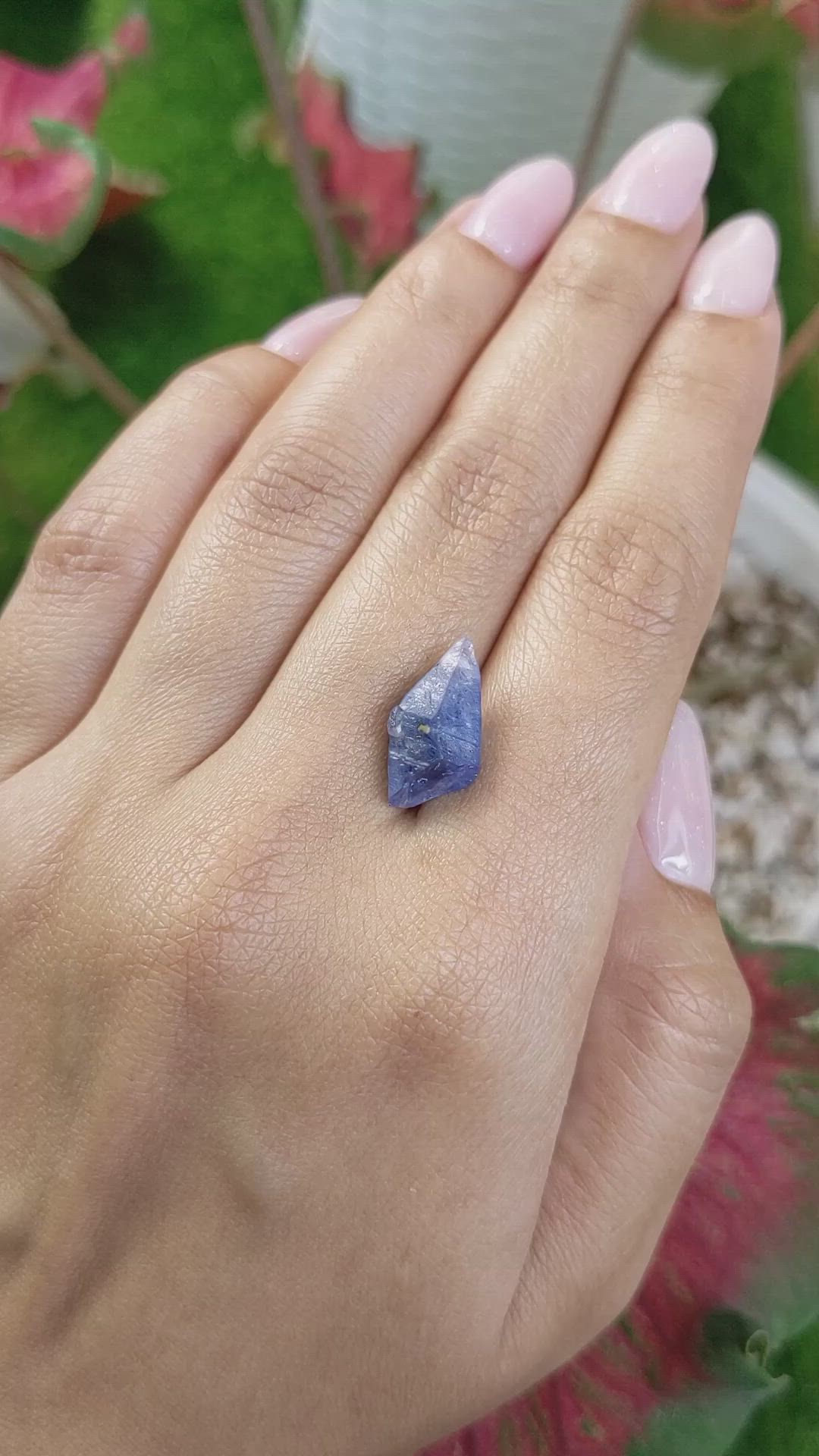 6.48 Ct. Blue Sapphire Crystal from Ceylon (Sri Lanka) Size Video