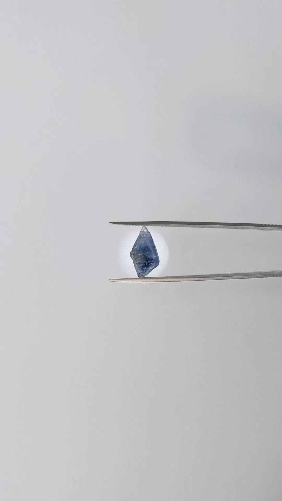 6.48 Ct. Blue Sapphire Crystal from Ceylon (Sri Lanka) Size Video