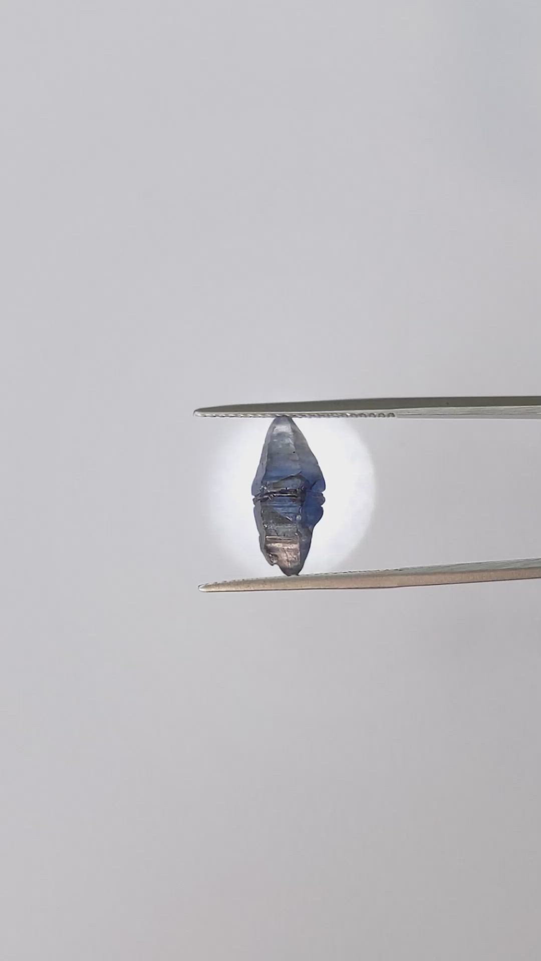 4.75 Ct. Blue Sapphire Crystal from Ceylon (Sri Lanka) Size Video
