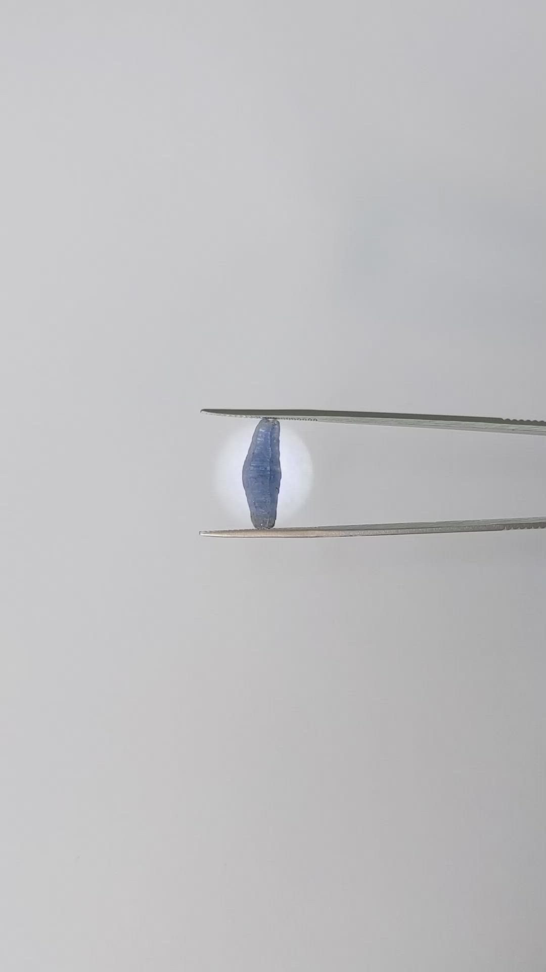 5.29 Ct. Blue Sapphire Crystal from Ceylon (Sri Lanka) Size Video