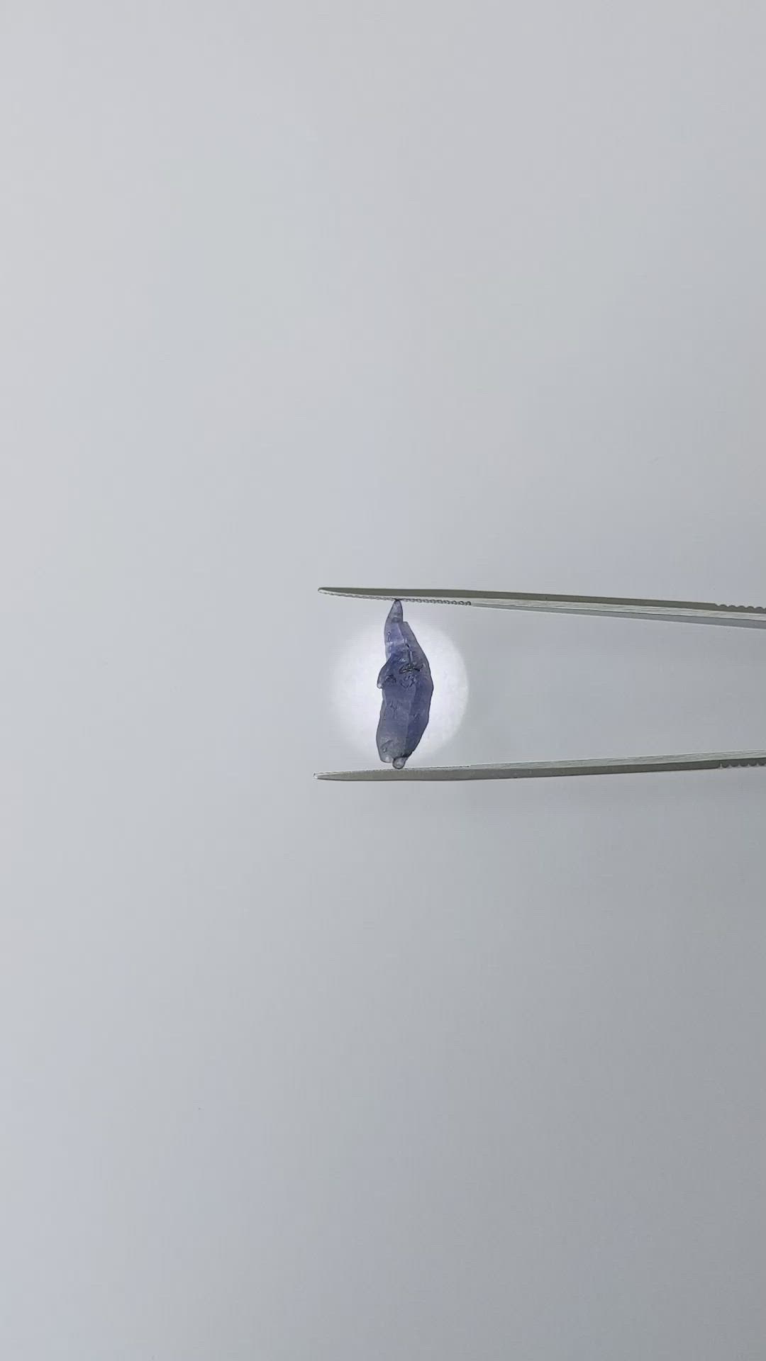 6.68 Ct. Blue Sapphire Crystal from Ceylon (Sri Lanka) Size Video