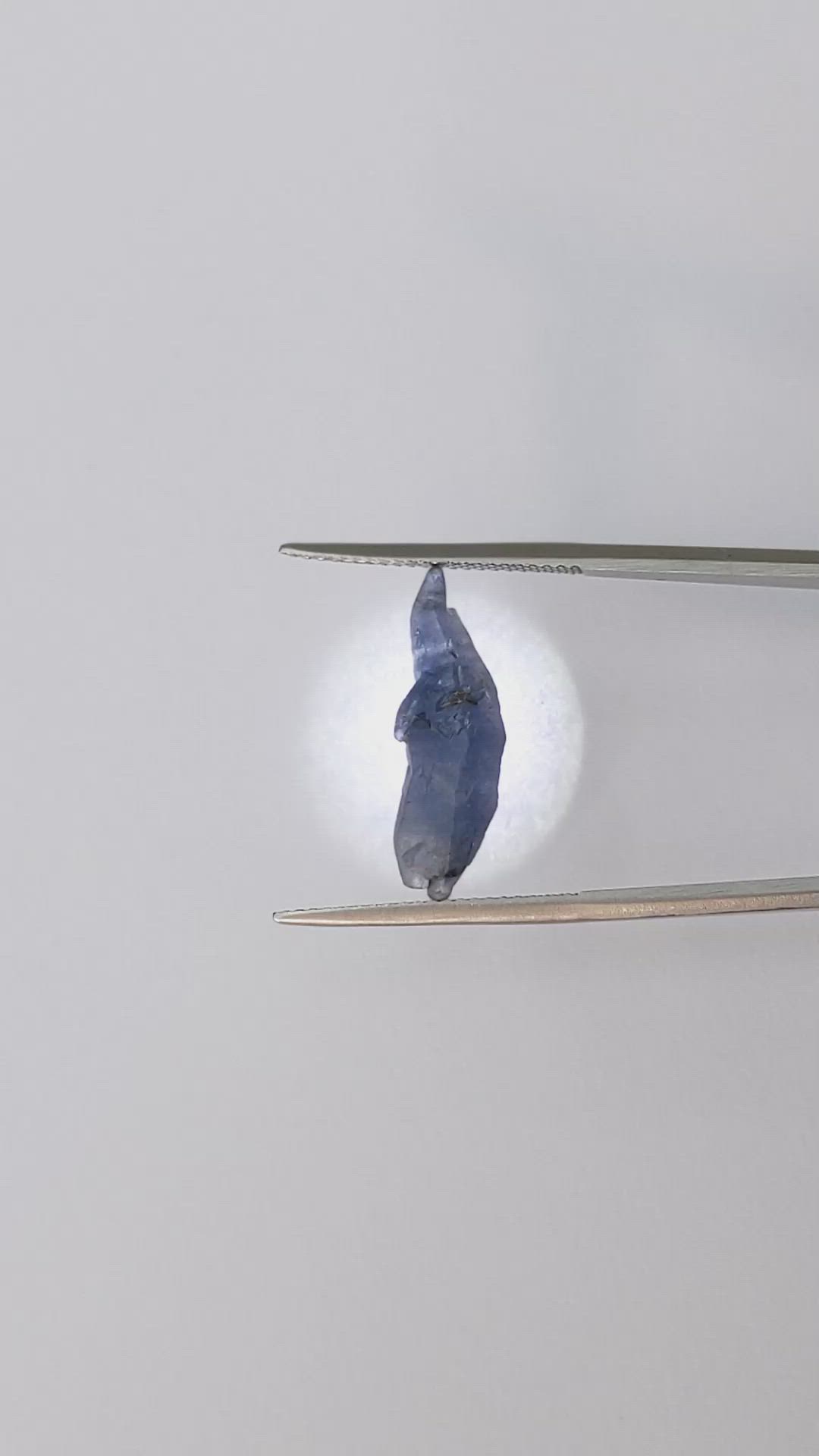6.68 Ct. Blue Sapphire Crystal from Ceylon (Sri Lanka) Size Video