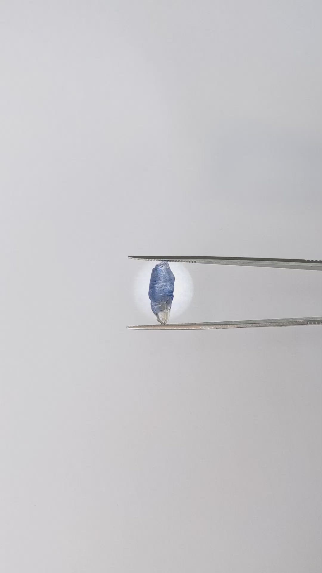 4.98 Ct. Blue Sapphire Crystal from Ceylon (Sri Lanka) Size Video